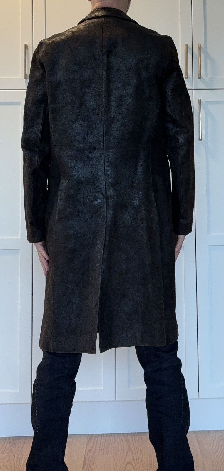 Carpe Diem BNWT GRAIL Horse Leather Long Coat Size US M / EU 48-50 / 2 - 13 Thumbnail