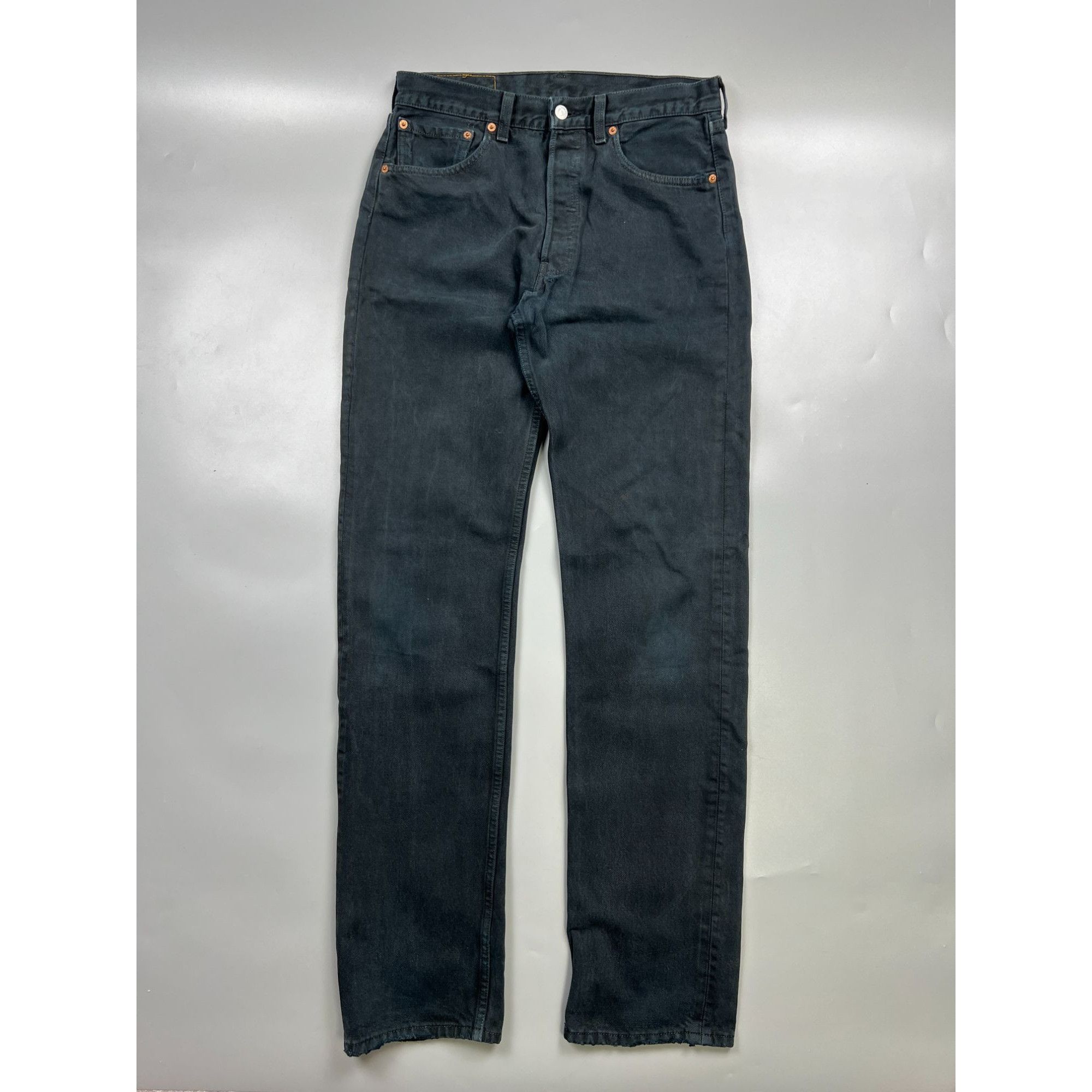 Levi's Levi’s 501 Made In USA Black Denim Jeans Pants (Y0937) Size US 32 / EU 48 - 1 Thumbnail