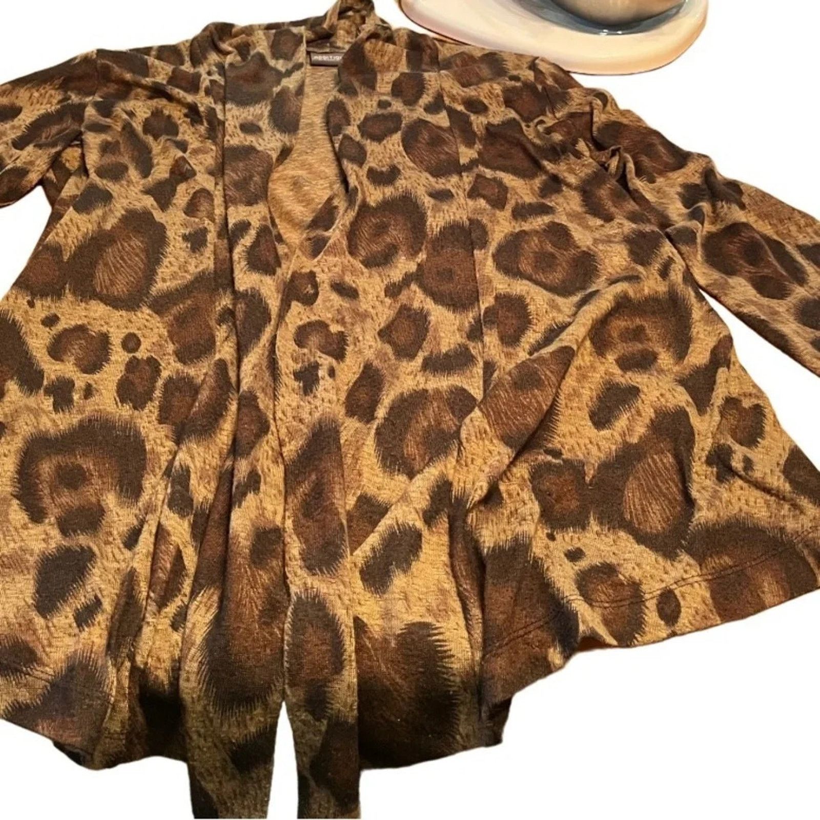 Chicos Additions by Chicos open front top, size 2 (Large) Size L / US 10 / IT 46 - 1 Thumbnail