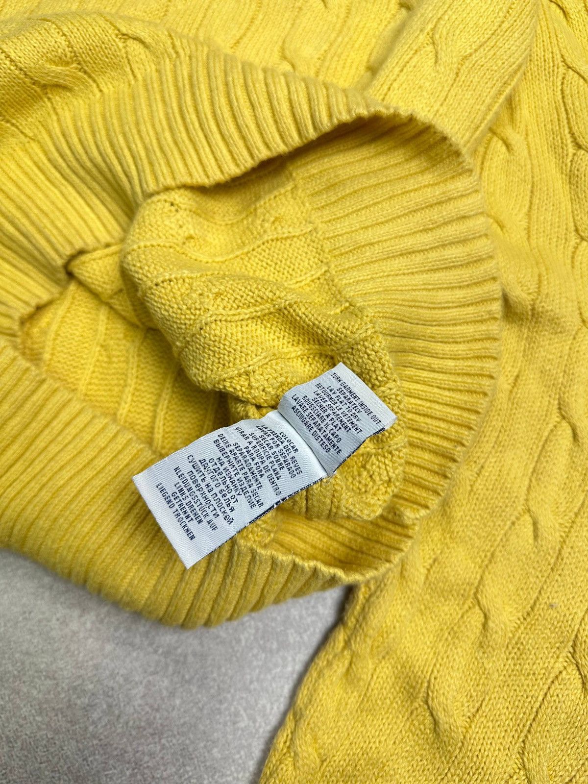 Polo Ralph Lauren Vintage Polo Ralph Lauren Cable Knit Mens Sweater Rare M Size US M / EU 48-50 / 2 - 7 Thumbnail