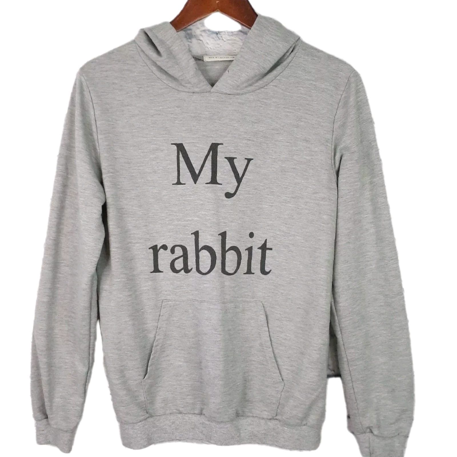 Vintage VINTAGE Uno Qi My Rabbit Hoodie With Bunny Ears Fits Small Gray Sweatshirt Women S Hoodies Pullover Long Sleeve Size S Boys Mens Girls 0 Size S / US 4 / IT 40 - 2 Thumbnail