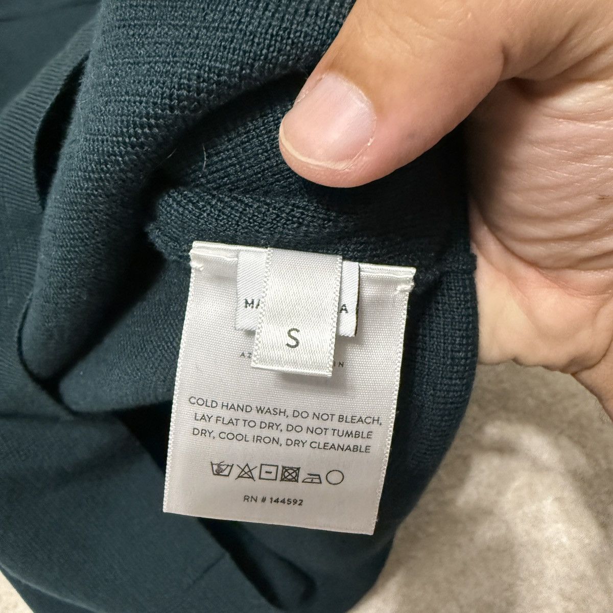 Aztech Mountain Aztech Mountain Wool Color-Block Sweater Forest Green *FLAW* Size US S / EU 44-46 / 1 - 13 Thumbnail