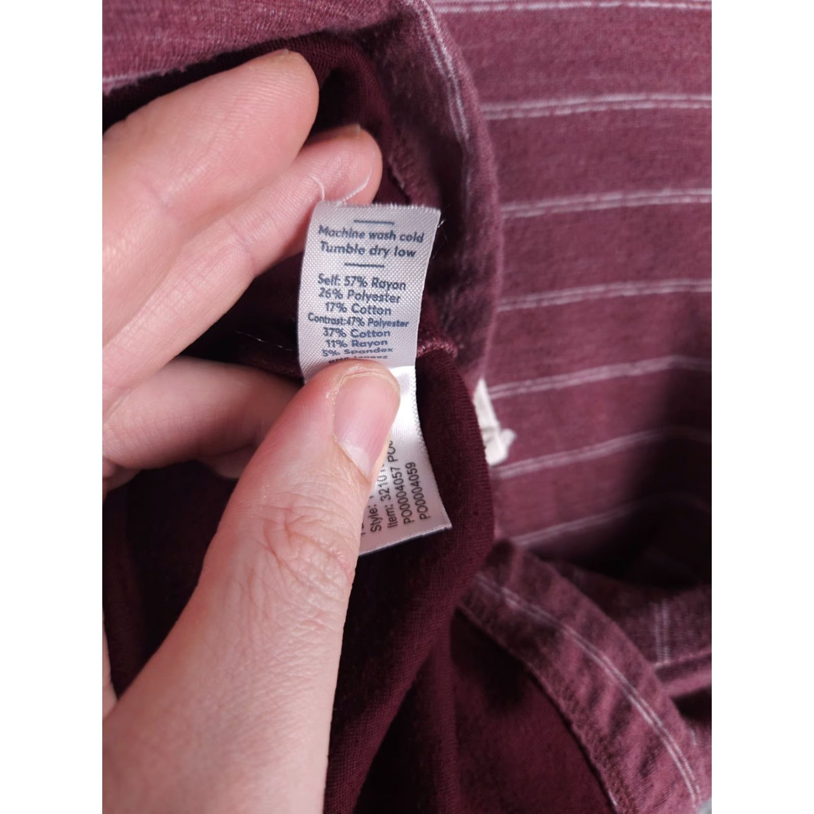 Marine Layer Marine Layer Hoodie Men's XL Red Striped Drawstring Lightweight Rayon Blend Size US XL / EU 56 / 4 - 6 Thumbnail