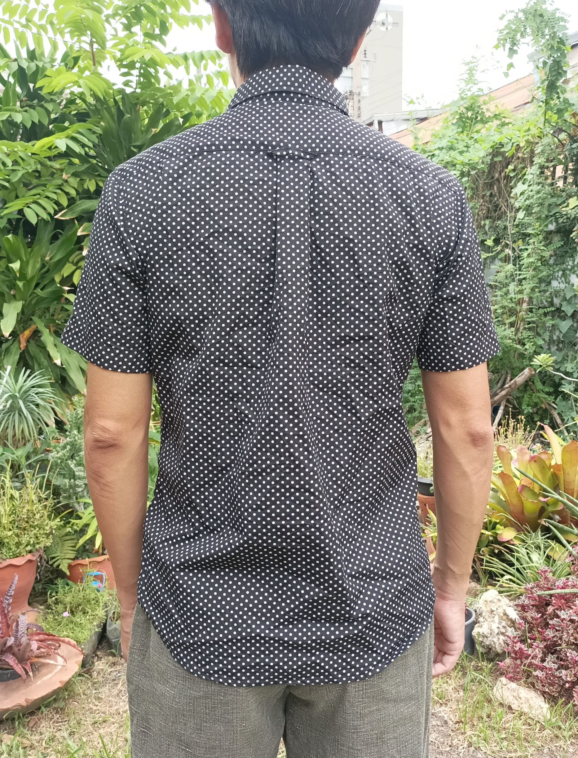 Beams Plus × Japanese Brand (S355) Beams Black White Dot Button Up Short Sleeve Shirt S Size US S / EU 44-46 / 1 - 4 Thumbnail