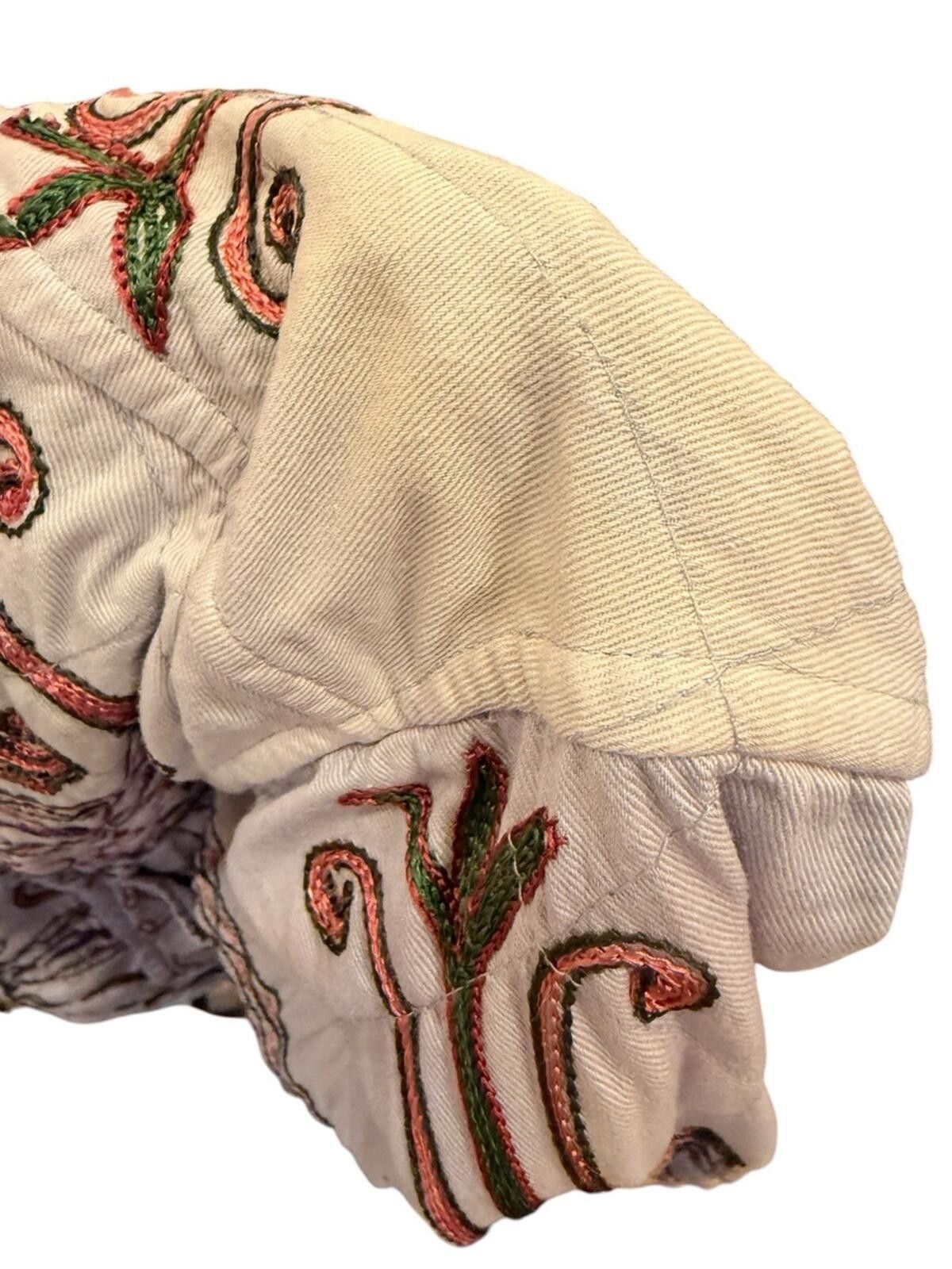 POST ARCHIVE FACTION (PAF) Women’s Boho Embroidered Reversible Quilted Cotton Jacket M Size M / US 6-8 / IT 42-44 - 9 Thumbnail
