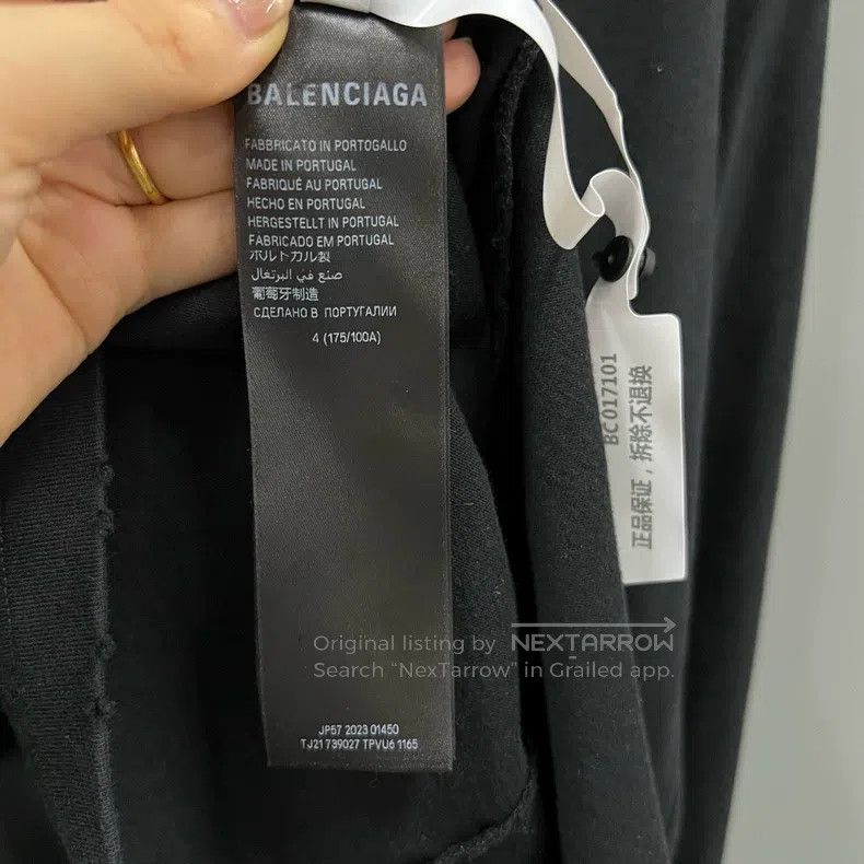Balenciaga Balenciaga Letter logo printed unicorn arm long sleeve Size US XL / EU 56 / 4 - 4 Thumbnail