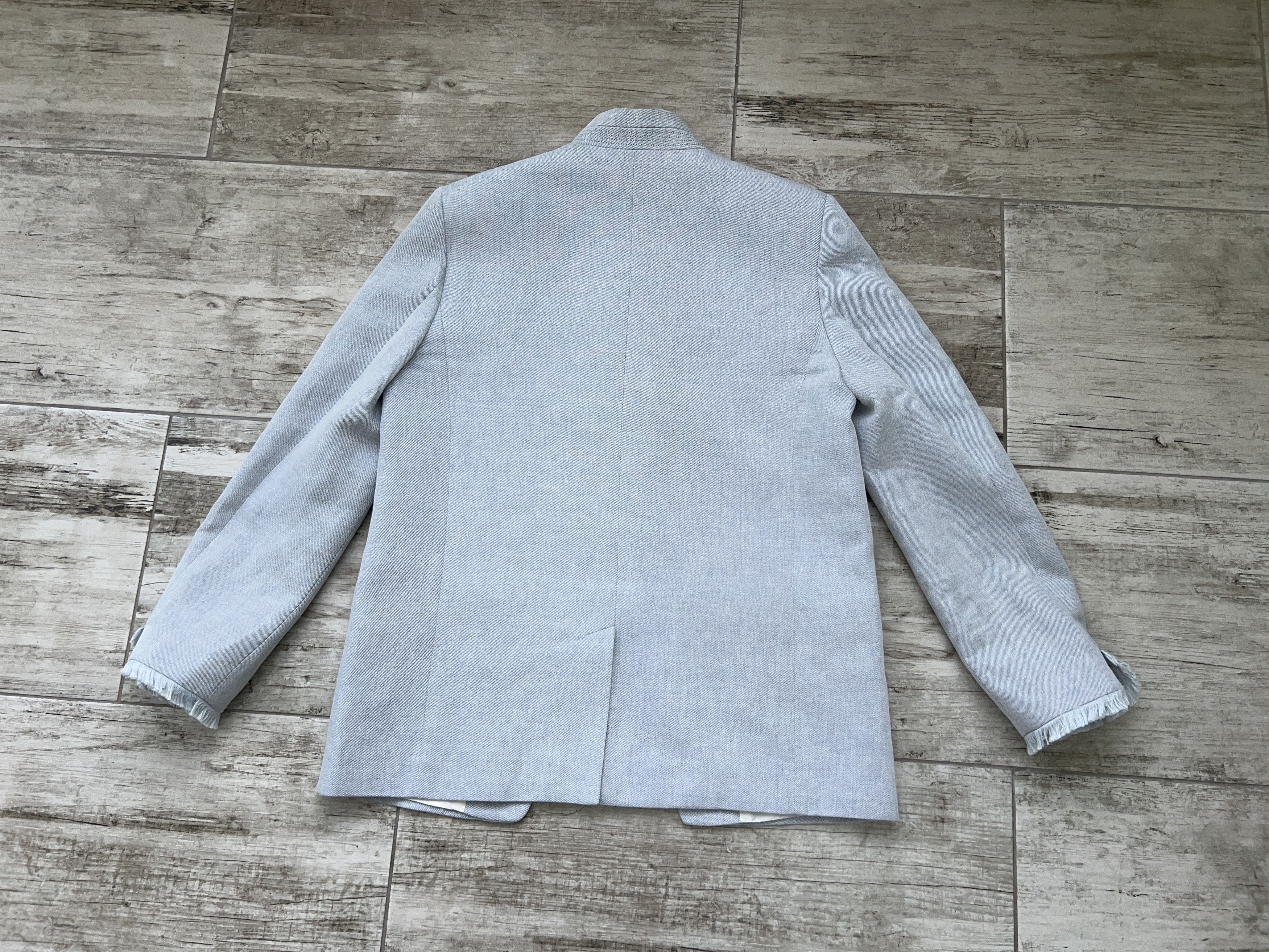 Designer × Zadig & Voltaire Zadig & Voltaire Volly Frange Linen Open Blazer Jacket Size M / US 6-8 / IT 42-44 - 12 Thumbnail