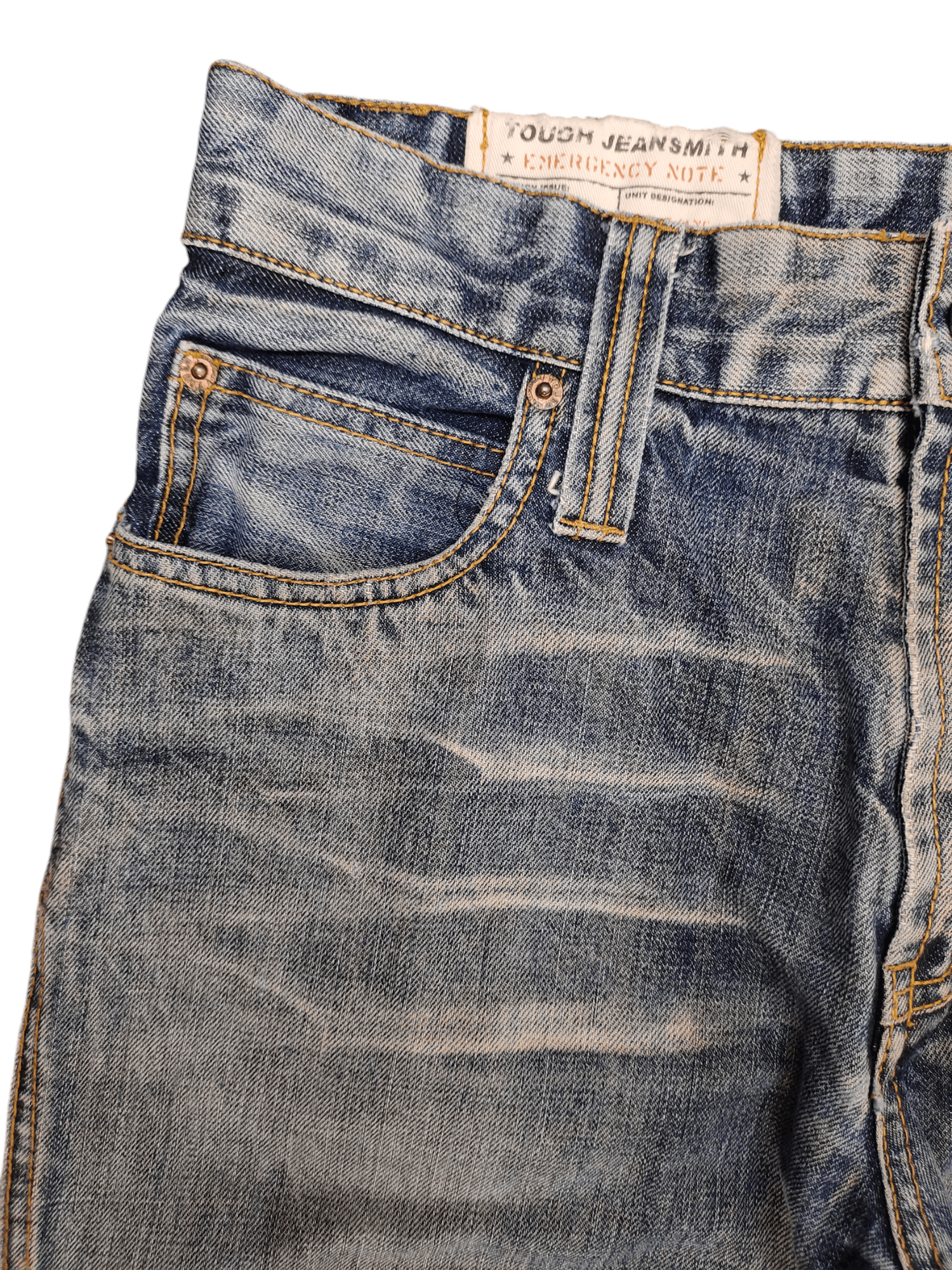 Comme des Garcons × Undercover Vintage Y2k Tough Jeansmith Clawmark Distress Faded Jeans Size US 30 / EU 46 - 3 Thumbnail