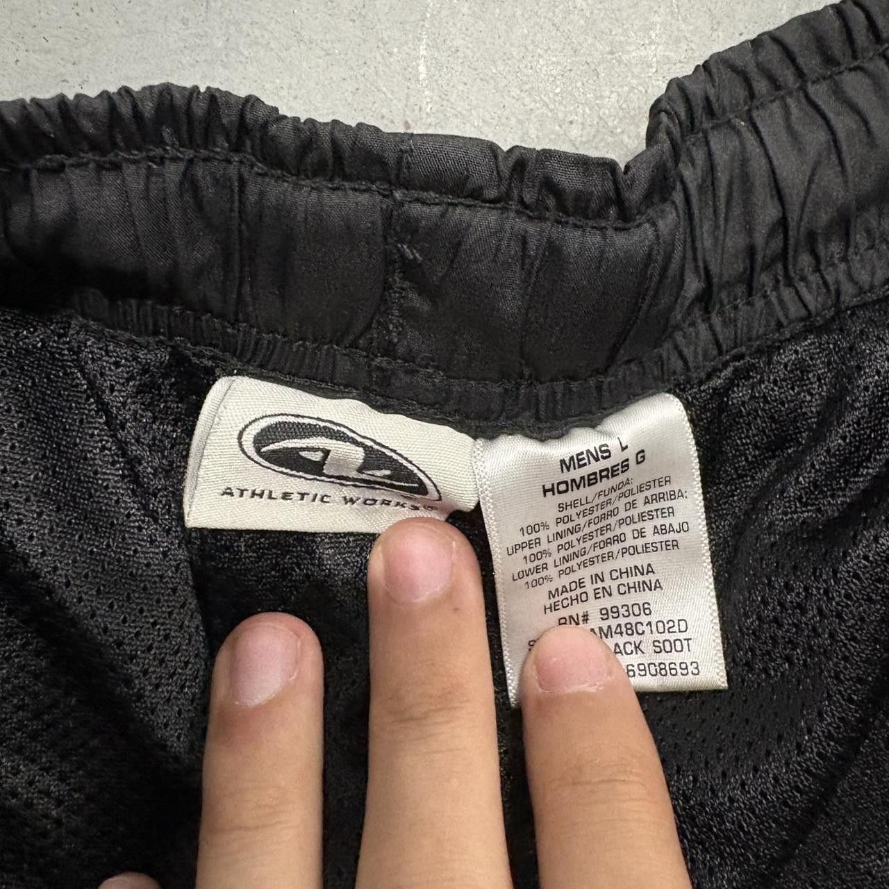 Vintage Vintage Y2K/2000s Baggy Black Trackpants with red stripe and leg zippers! Size US 38 / EU 54 - 8 Thumbnail