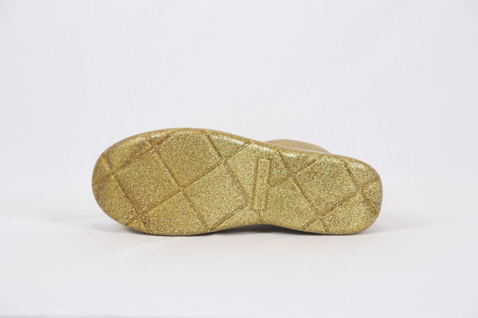 Bottega Veneta Puddle Ankle Sparkle Rubber Boot in Gold Size US 11 / EU 44 - 4 Thumbnail