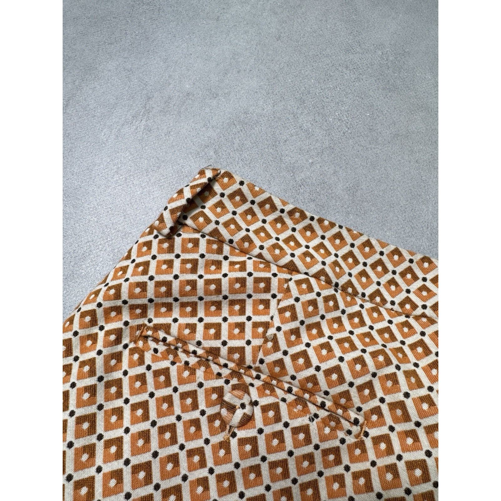 Weekend Max Mara WEEKEND MAX MARA Orange Patterned Papaya Trousers Size 26" / US 2 / IT 38 - 21 Thumbnail