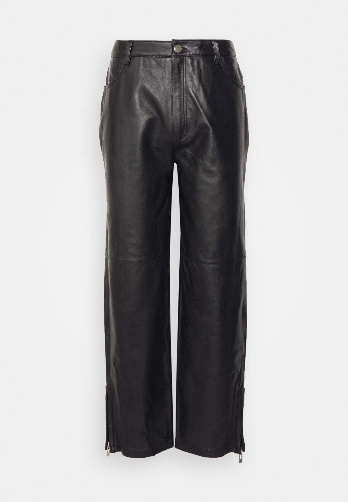 Han Kjobenhavn !DS! FW22 Han Kjobenhavn Leather Relaxed Fitted Trousers Size US 32 / EU 48 - 2 Thumbnail