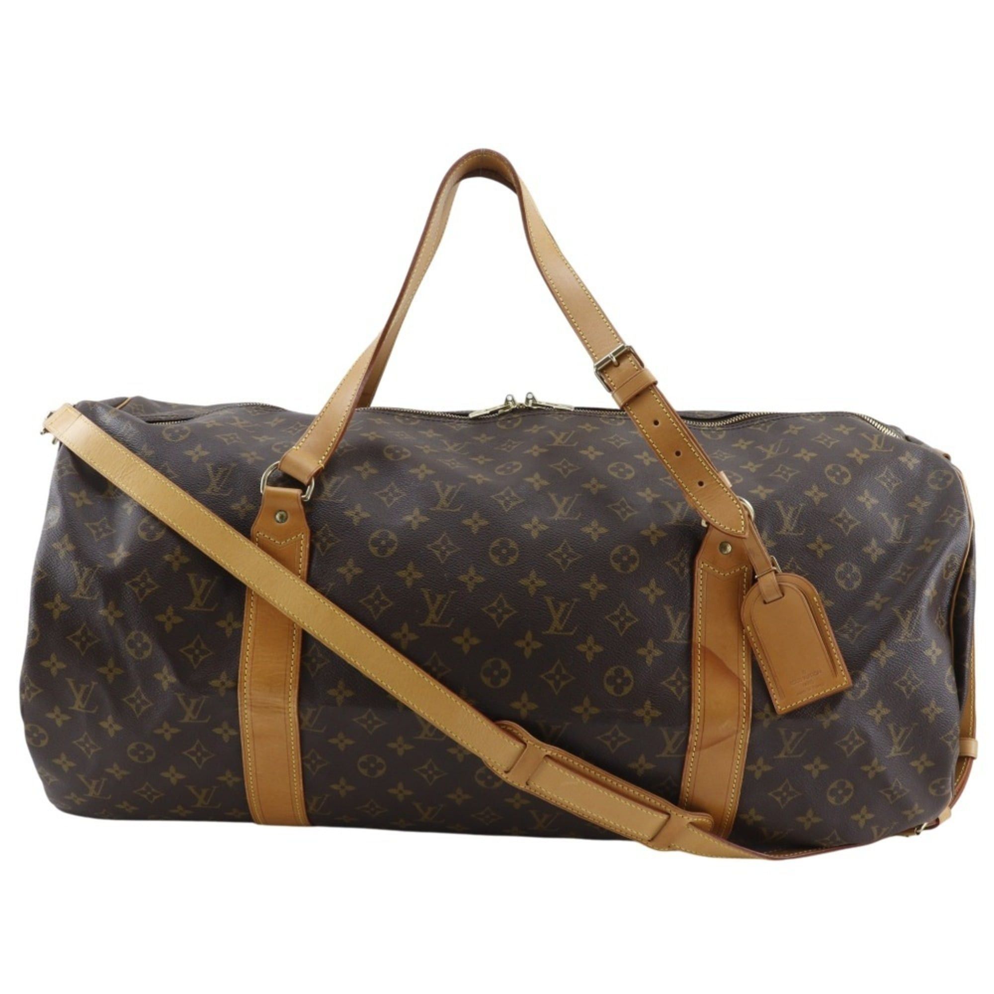 Louis Vuitton Louis Vuitton Sac Polochon Boston Bag M41222 Monogram Canvas 1995 Brown SP0995 A4 Double Zipper version Unisex Size ONE SIZE - 1 Thumbnail