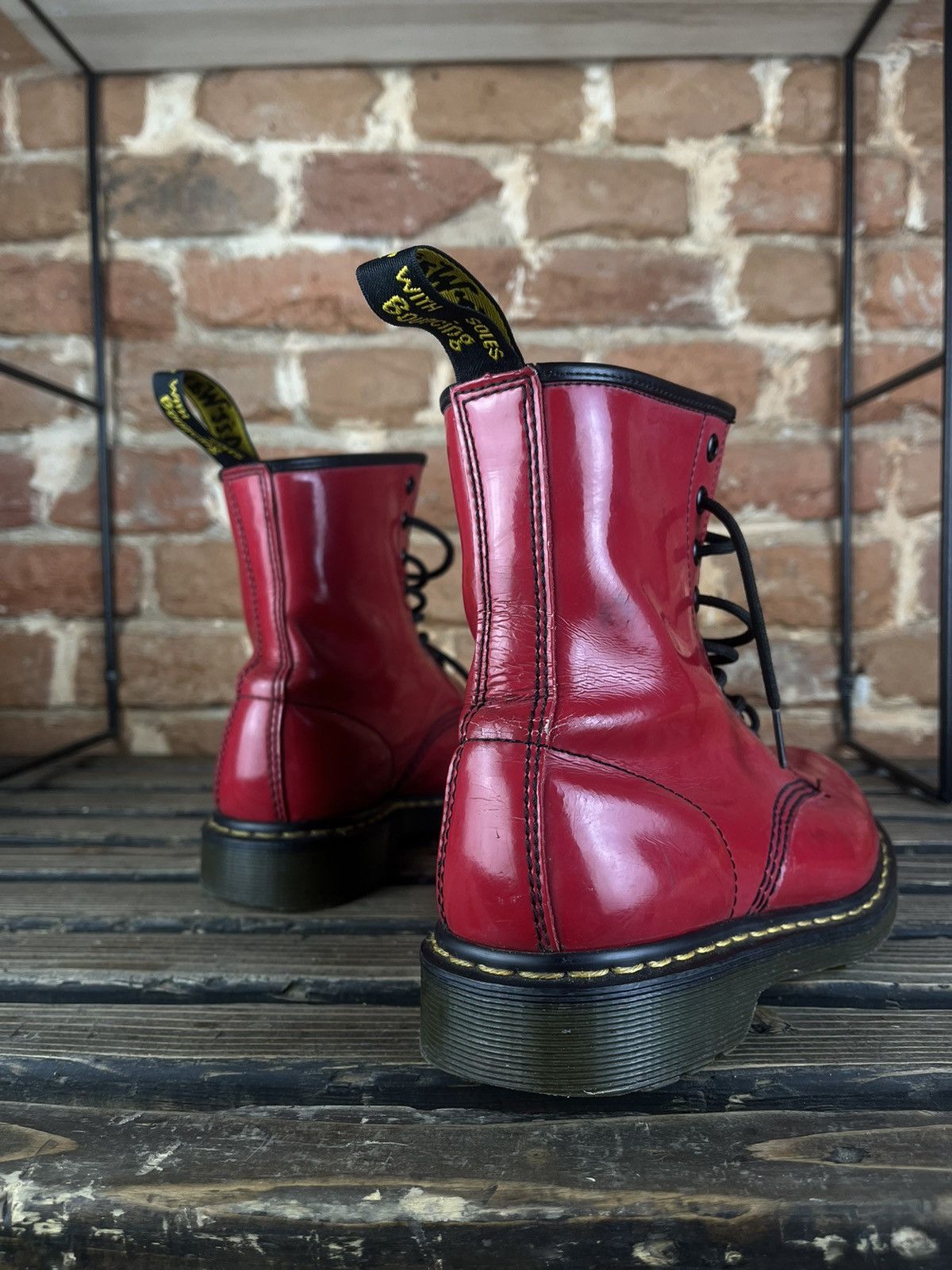 Dr. Martens 🏴󠁧Dr.Martens 1460 W vintage boots shoes red leather punk Size US 9 / IT 39 - 8 Thumbnail