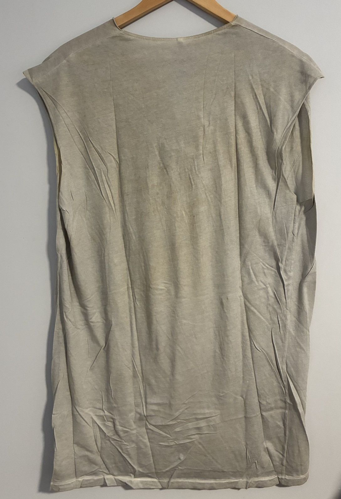 Damir Doma Damir Doma Draped Cowl Short Sleeve Tee in Taupe Size US M / EU 48-50 / 2 - 2 Thumbnail