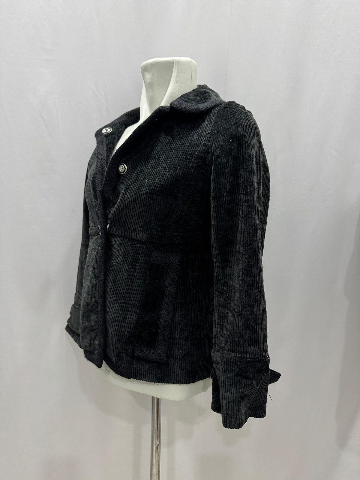Marc Jacobs × Marc by Marc Jacobs Marc Jacobs Black Corduroy Coat Size S / US 4 / IT 40 - 6 Thumbnail