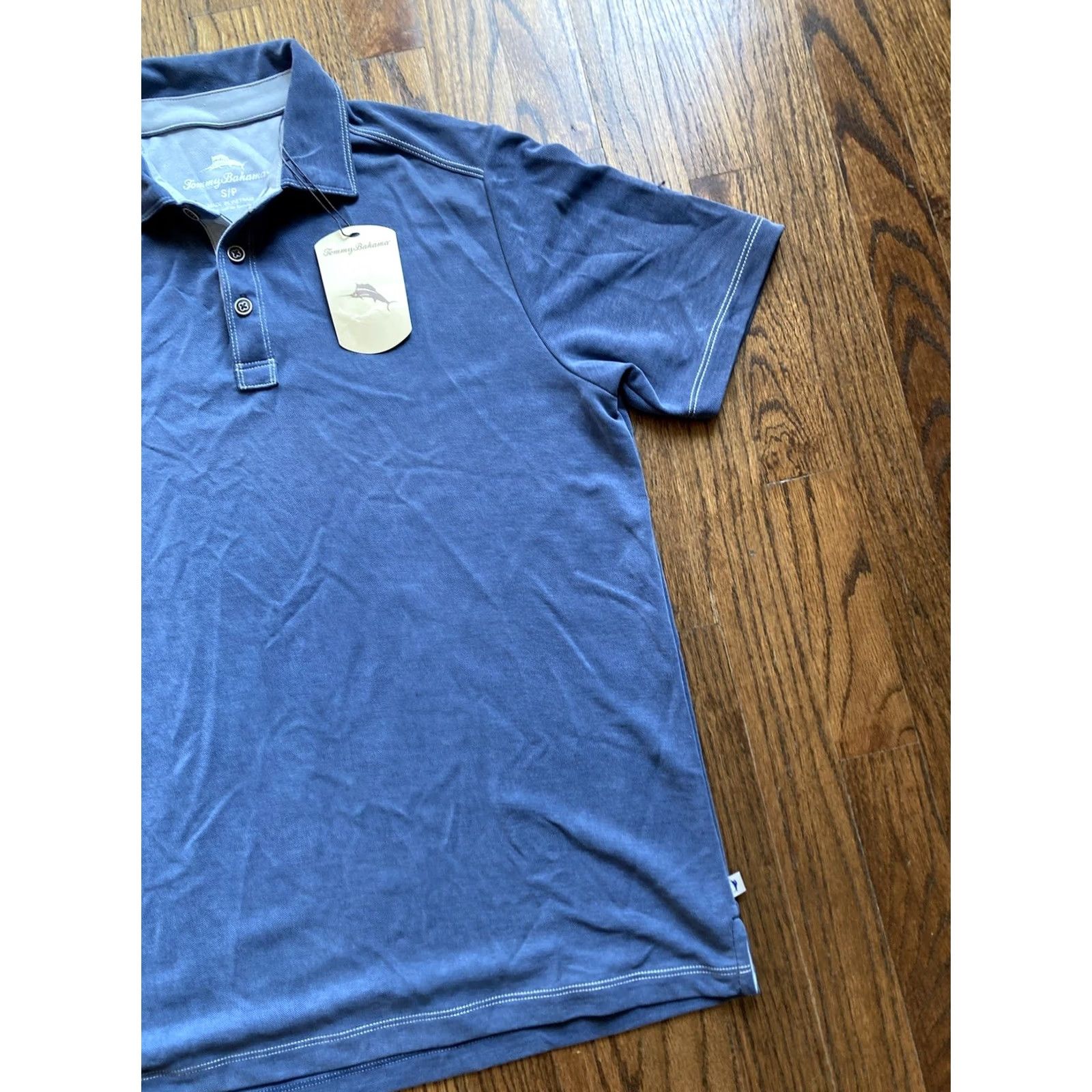 Tommy Bahama Tommy Bahama Polo Shirt Mens Small Shoreline Surf Midnight Blue Short Sleeve Polo Shirt Size US S / EU 44-46 / 1 - 3 Thumbnail