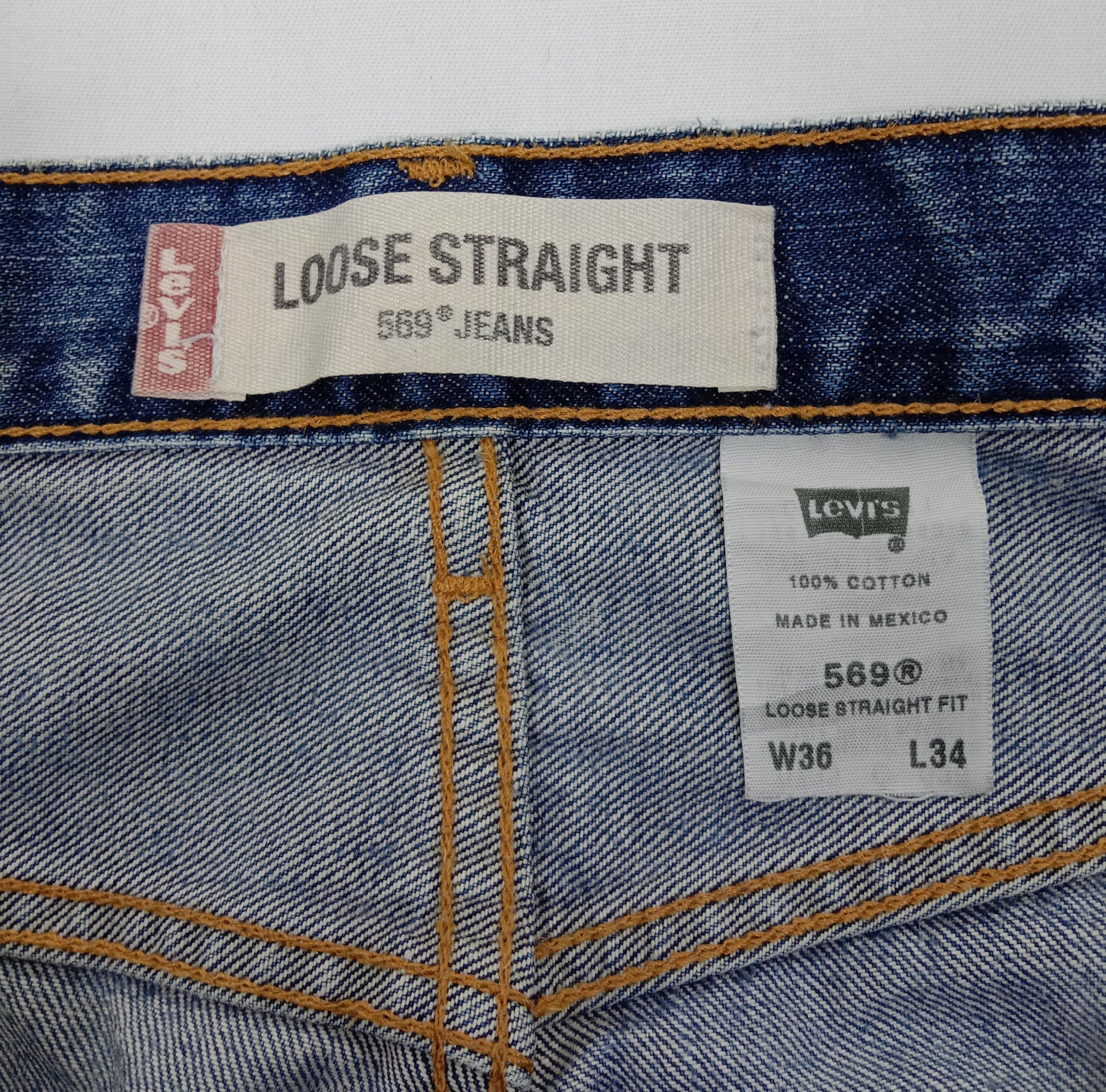 Levi's Vintage Levi’s 569 Jeans Loose Straight Distressed Denim Size US 36 / EU 52 - 12 Thumbnail