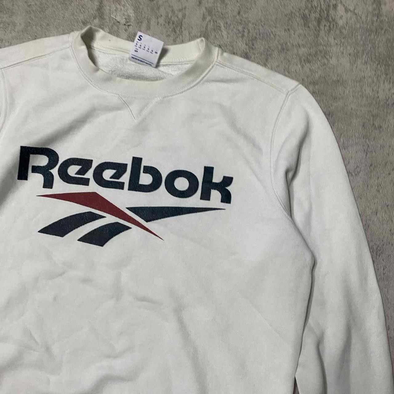 Reebok White Reebok sweatshirt with embroidered logo Size US S / EU 44-46 / 1 - 2 Thumbnail