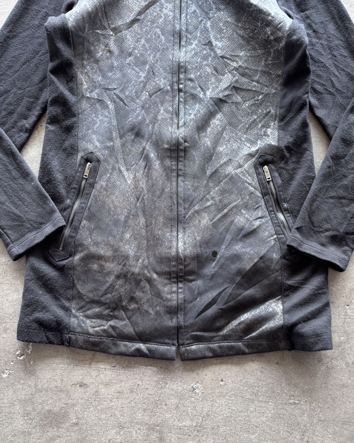 If Six Was Nine × Japanese Brand × Le Grande Bleu (L.G.B.) 14th Addiction Ifsixwasnine Snake Skin Hoodie Size US M / EU 48-50 / 2 - 2 Thumbnail