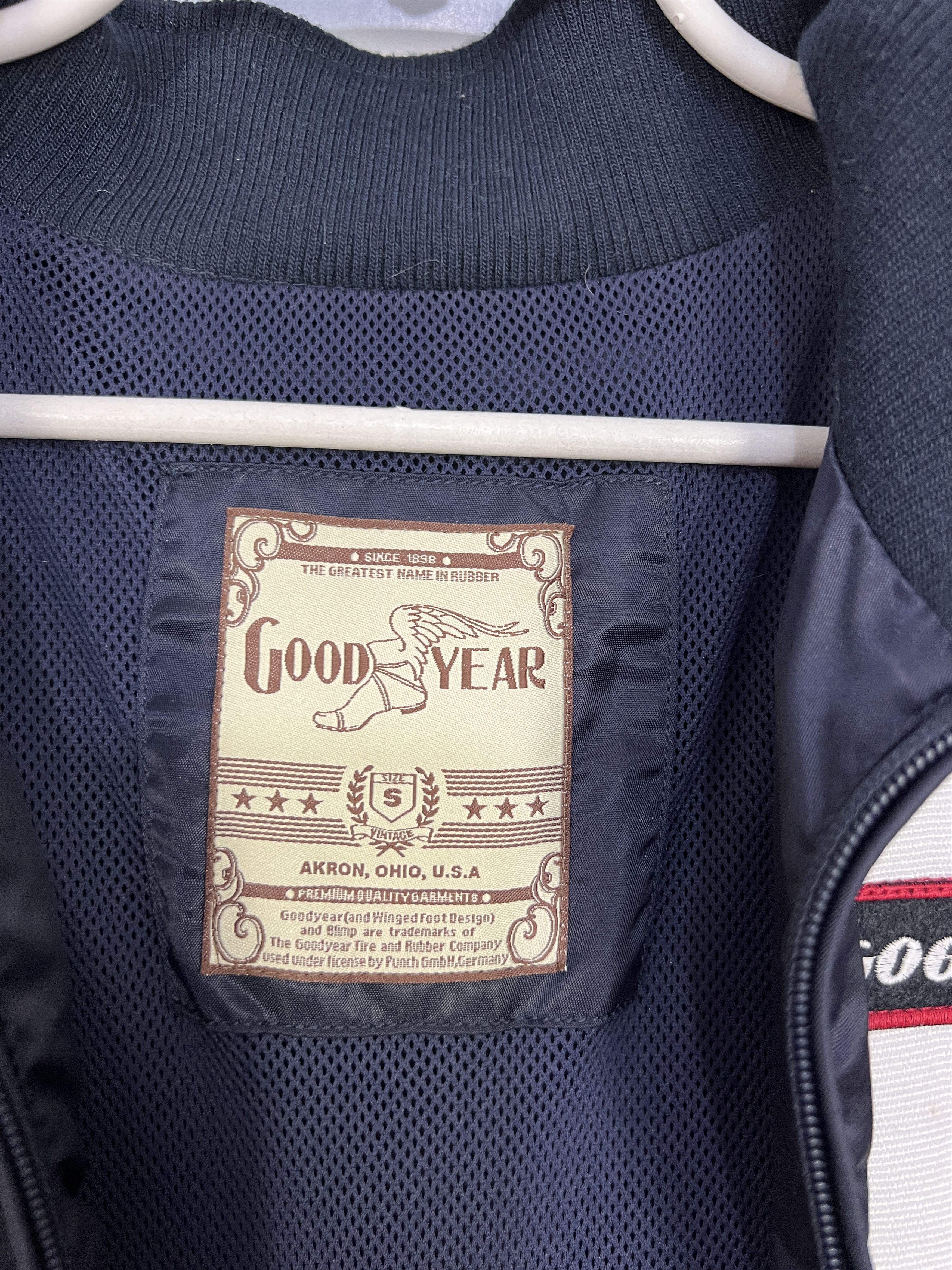 NASCAR Blue Good Year Jacket Akron Zip Racing NASCAR Ferrari Size US S / EU 44-46 / 1 - 11 Thumbnail
