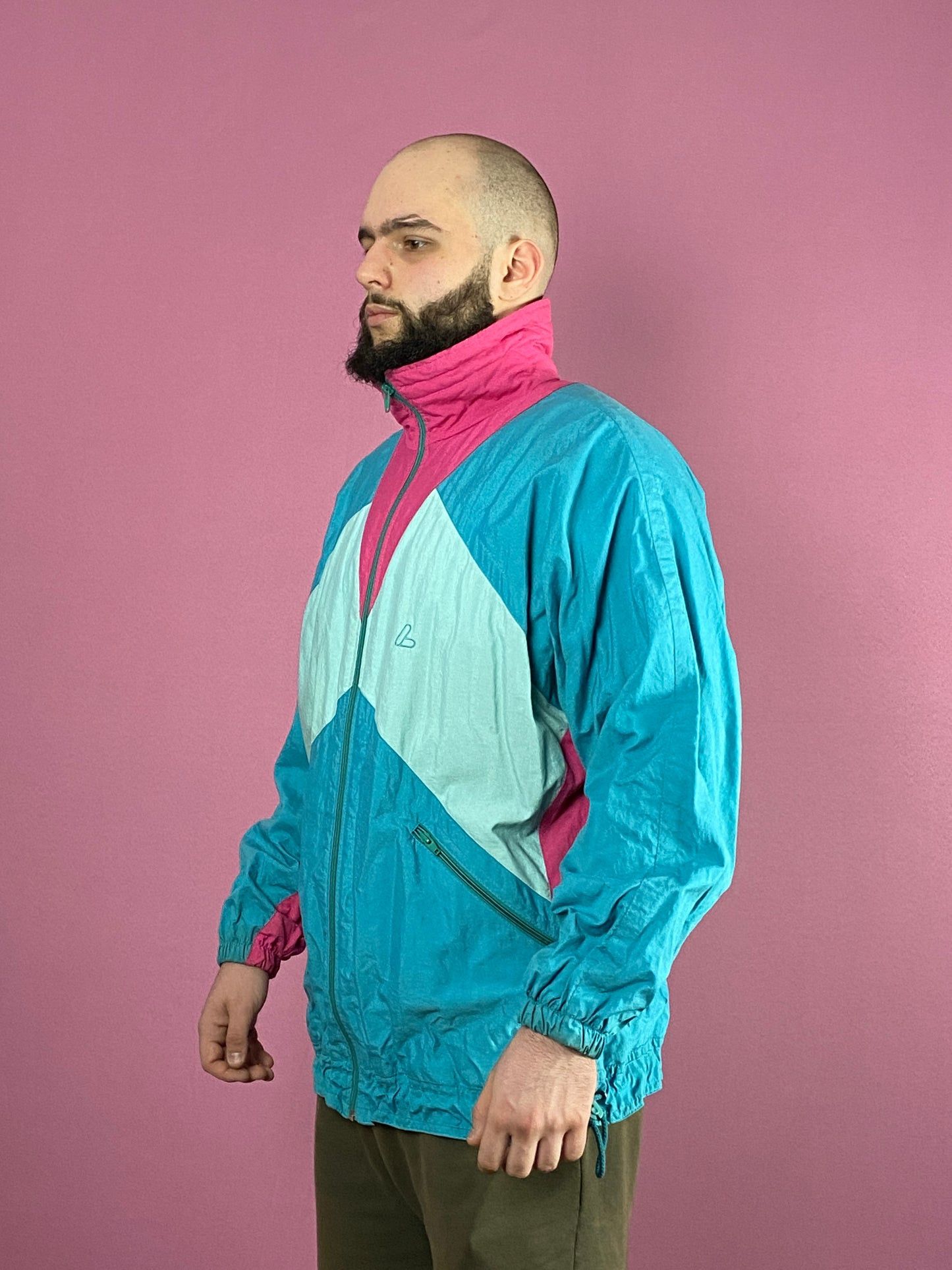 Vintage 90s Loffler Vintage Men's Windbreaker Jacket - L Size US L / EU 52-54 / 3 - 1 Thumbnail