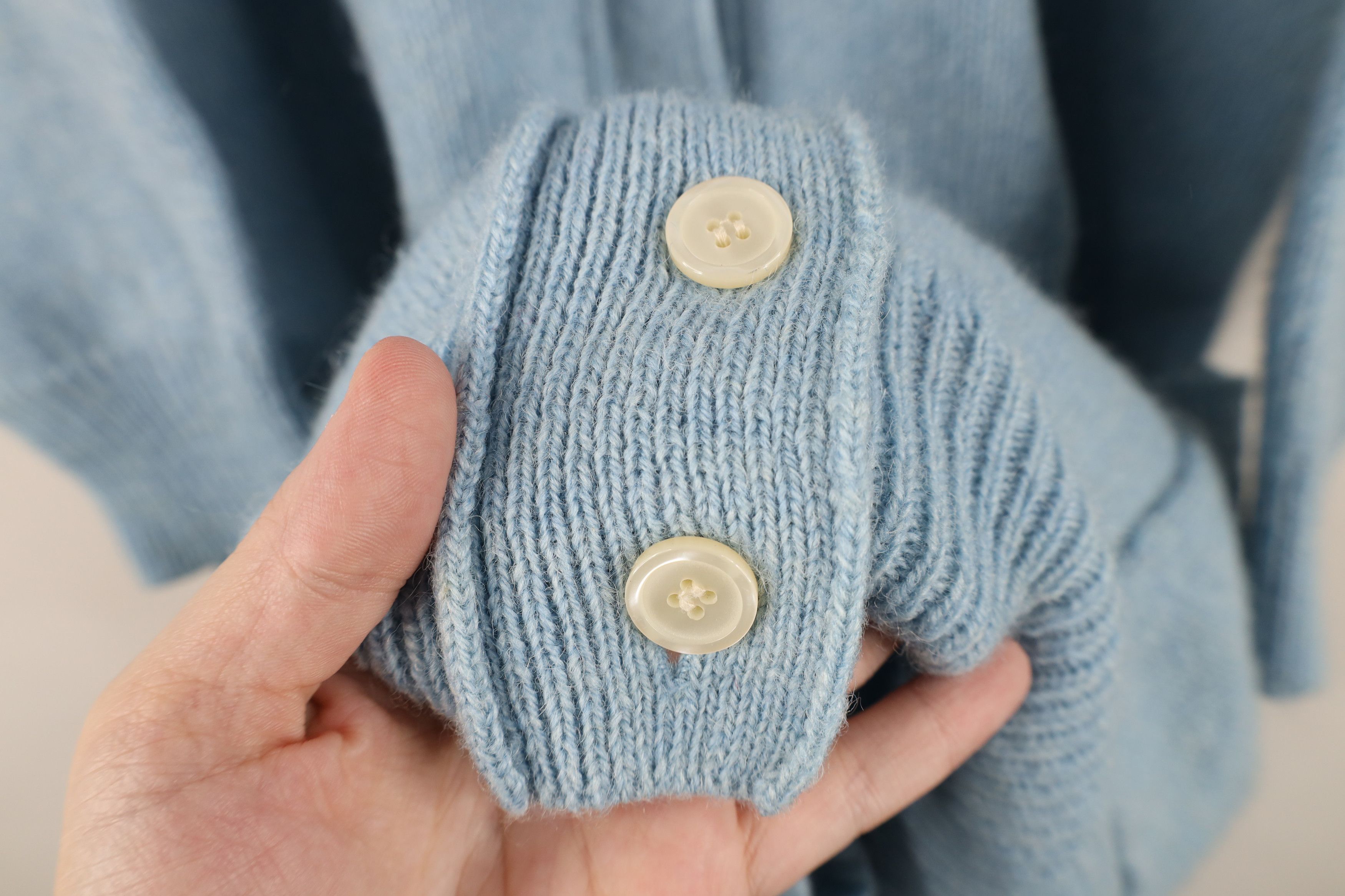Vintage Vintage 90s Streetwear Wool Knit Baggy Cardigan Sweater Size M / US 6-8 / IT 42-44 - 7 Thumbnail