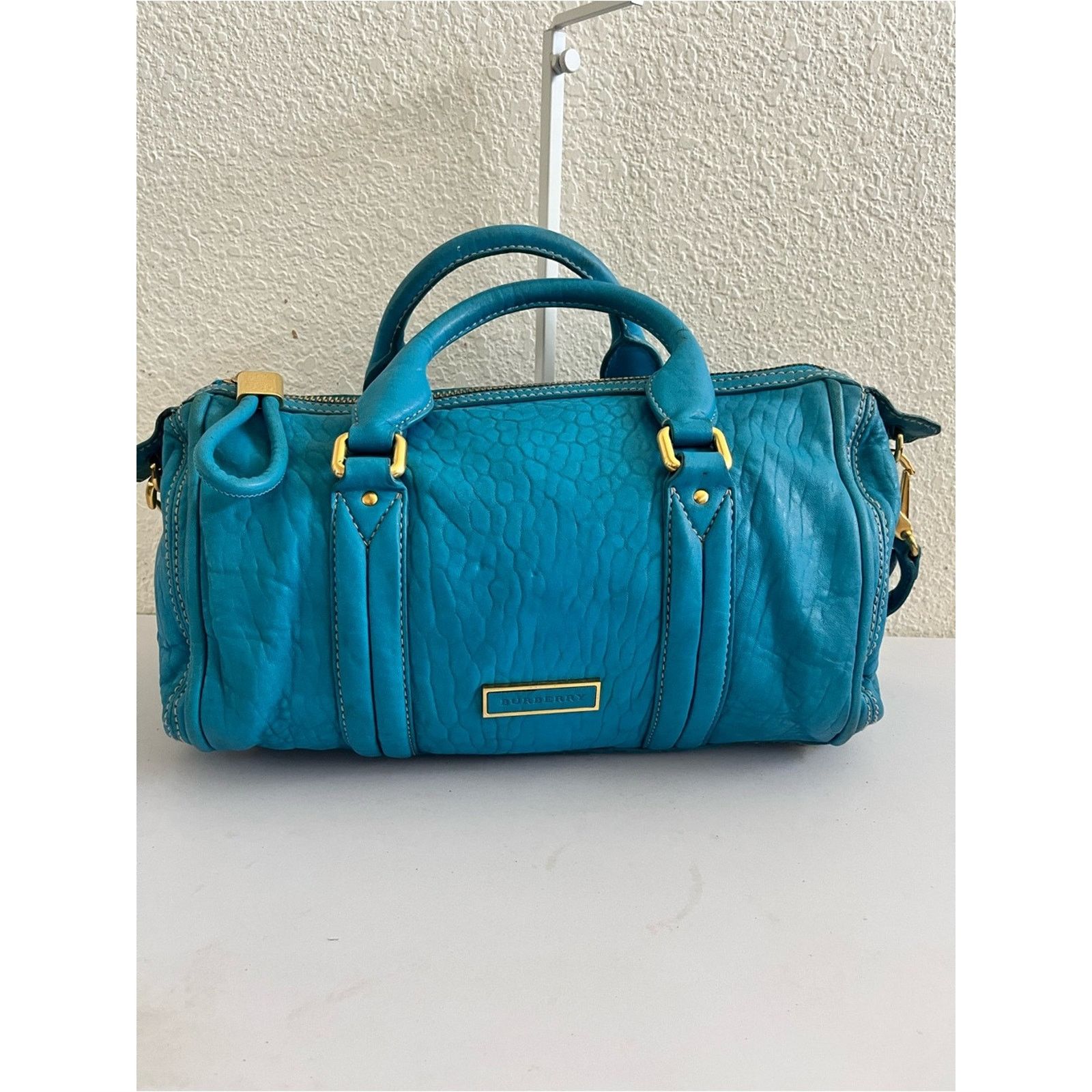 Burberry Burberry peppled leather Boston bag Size ONE SIZE - 1 Thumbnail