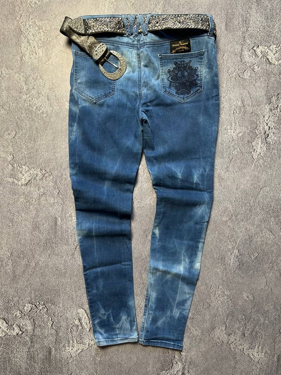 Vivienne Westwood 💥BIG LOGO VIVIENNE WESTWOOD SKINNY PANTS Size 30" / US 8 / IT 44 - 1 Thumbnail