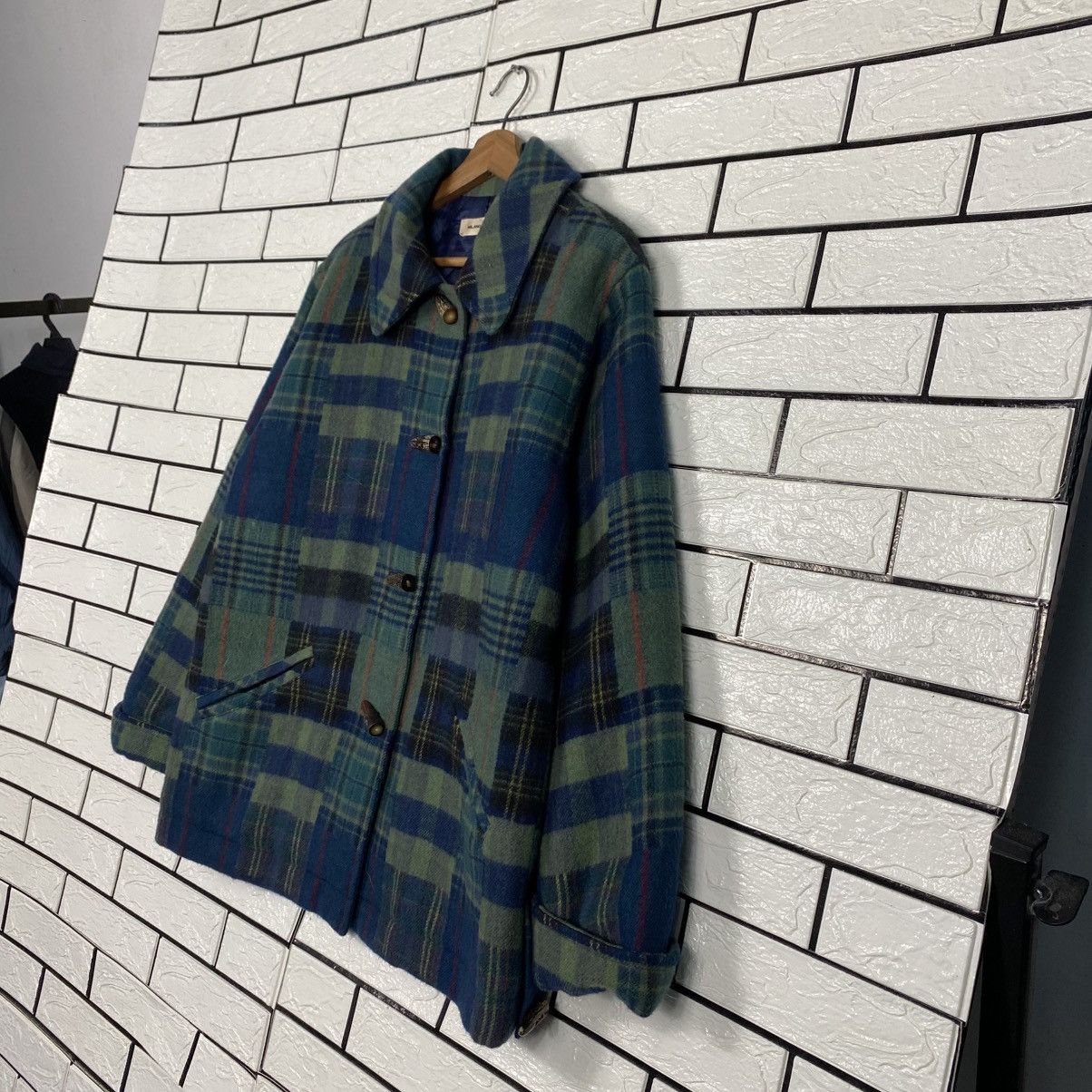Issey Miyake 📌Vintage Wool Jacket Tartan Design Milano Sports Size US M / EU 48-50 / 2 - 3 Thumbnail