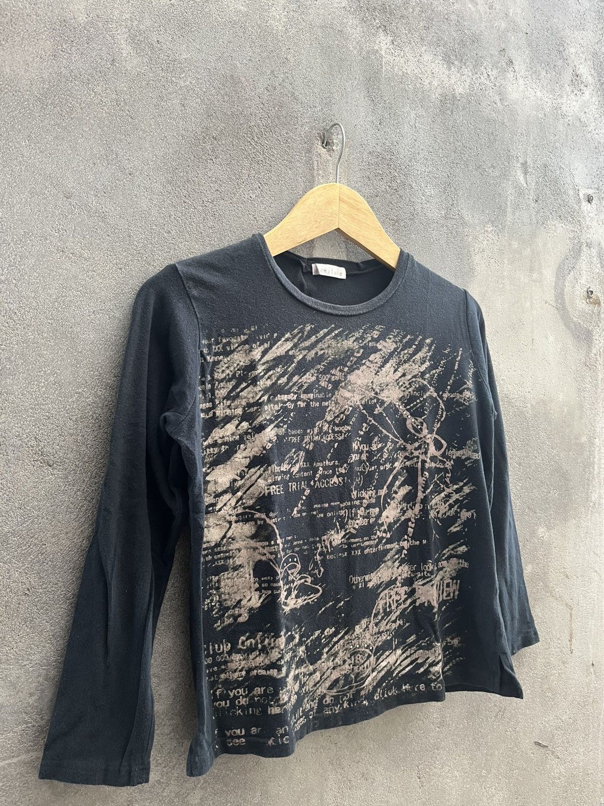 Hysteric Glamour × If Six Was Nine × Le Grande Bleu (L.G.B.) 2000s Ecriture - Poem Experimental Y2k Style Size US M / EU 48-50 / 2 - 2 Thumbnail