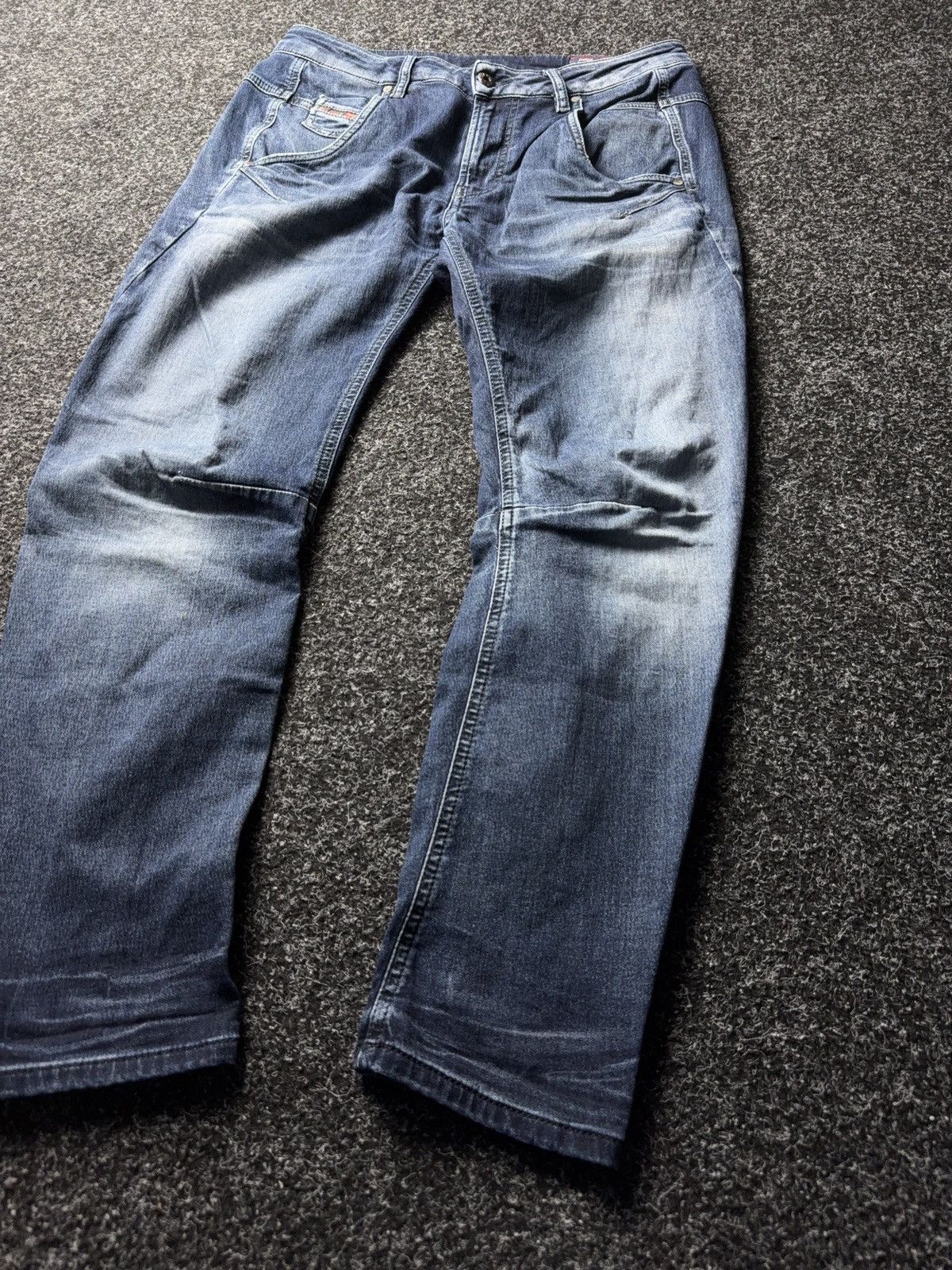 Diesel Luxury Diesel Fayza Vintage Blue Relaxed Tapered Jeans Size 25" / US 0 / IT 36 - 3 Thumbnail