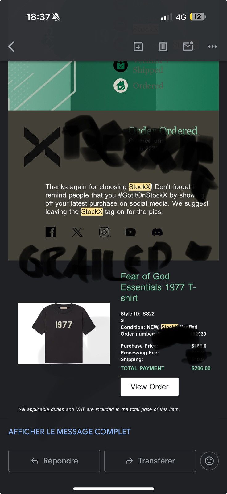 Essentials Essential t shirt 1977 size S eu Size US S / EU 44-46 / 1 - 7 Thumbnail