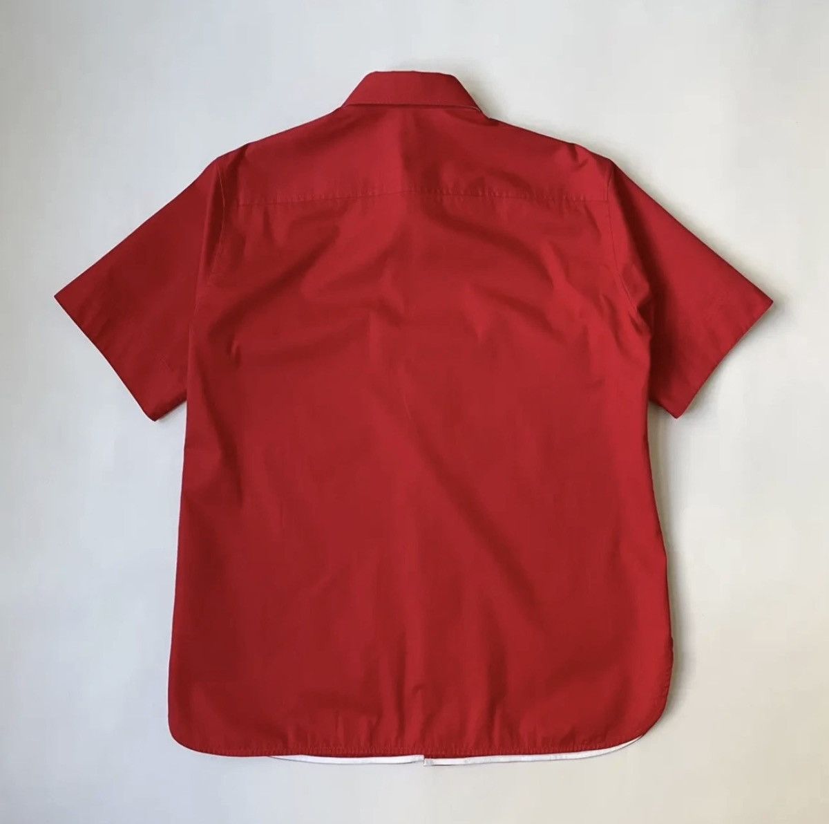 Calvin Klein 205W39NYC A/W 18 Red Cotton ‘Officer’ Shirt Size US M / EU 48-50 / 2 - 11 Thumbnail