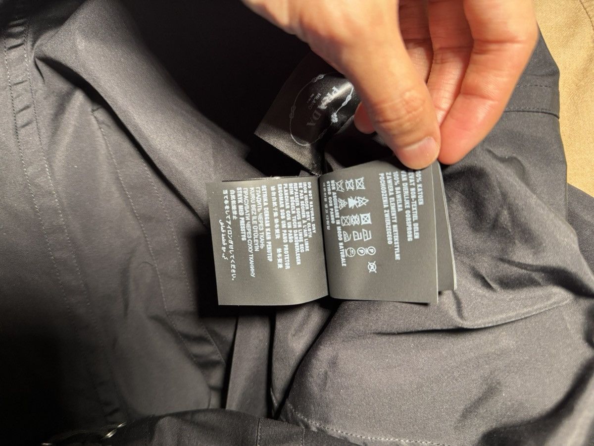 Prada Cotton Poplin Lace Up Shirt