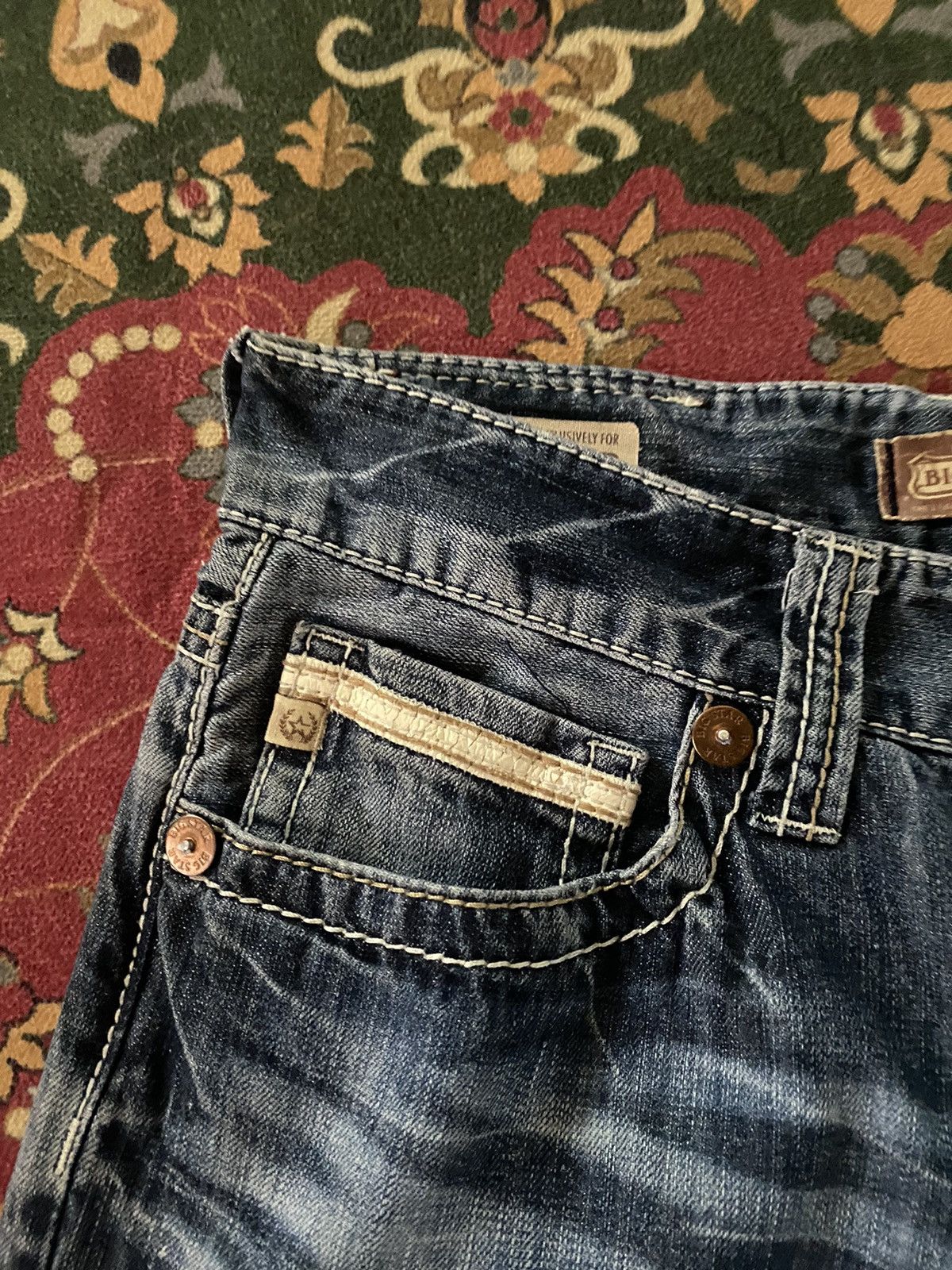 Affliction × Big Star × Vintage Vintage Big Star Distressed Bootcut Denim Size US 33 - 4 Thumbnail