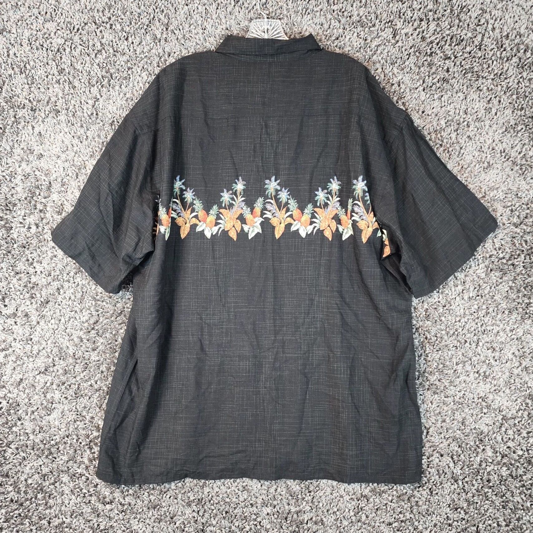 Vintage VINTAGE Campia Moda Mens Shirt Black Hawaiian 100% Rayon Short Sleeve Button-Up XL Mens Size US 36 / EU 52 - 6 Thumbnail