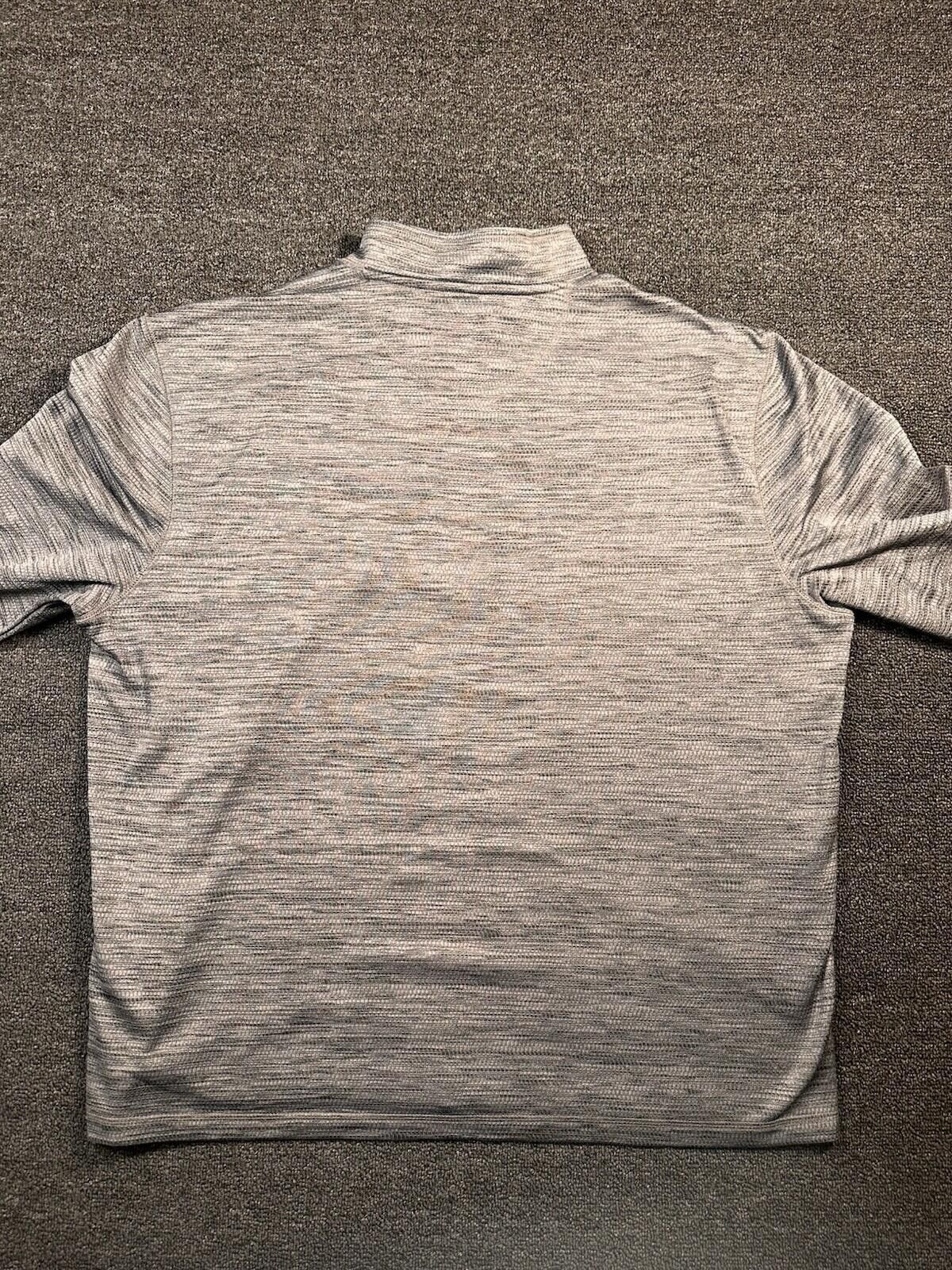 G.H. Bass & Co. G.H. Bass & Co. Men's XXL Gray 1/4 Zip Microfiber Pullover Size US XXL / EU 58 / 5 - 7 Thumbnail