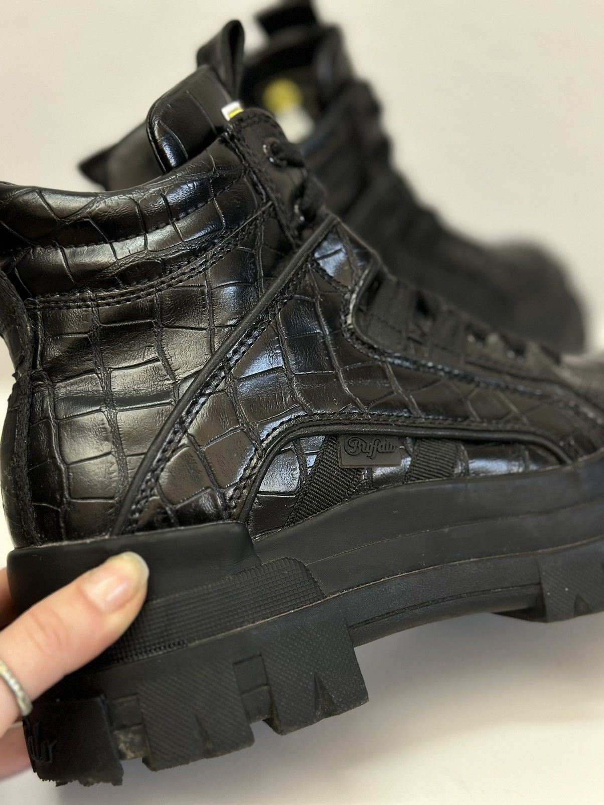 Buffalo London Vintage Buffalo platform black leather boots Ghotic As 98 Size US 9 / IT 39 - 13 Thumbnail