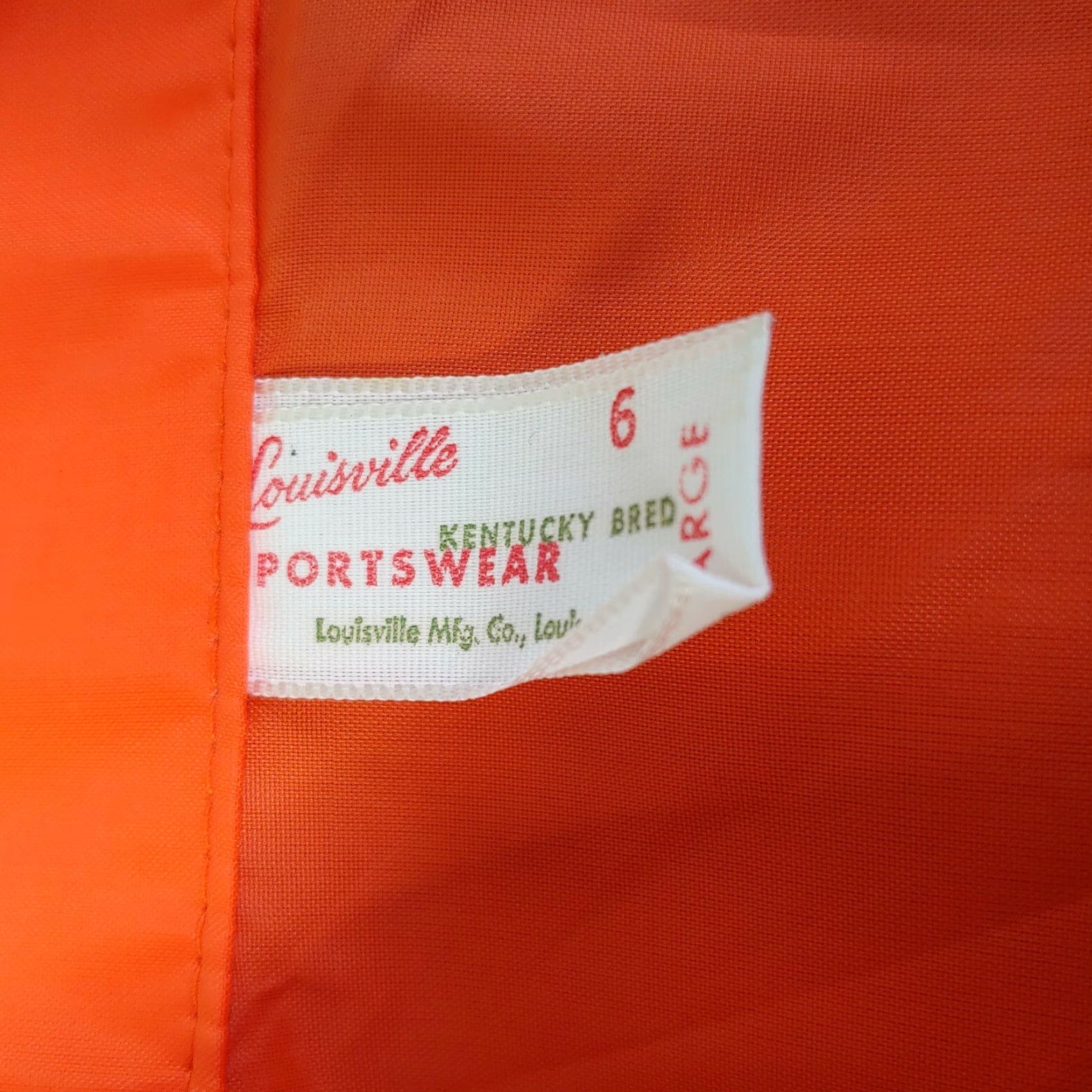 Logo 7 VINTAGE Louisville Sportswear Jacket Mens L Nylon Orange Northwest Logo Patch Windbreaker/Safety 80s 90s Mens Size US L / EU 52-54 / 3 - 7 Thumbnail