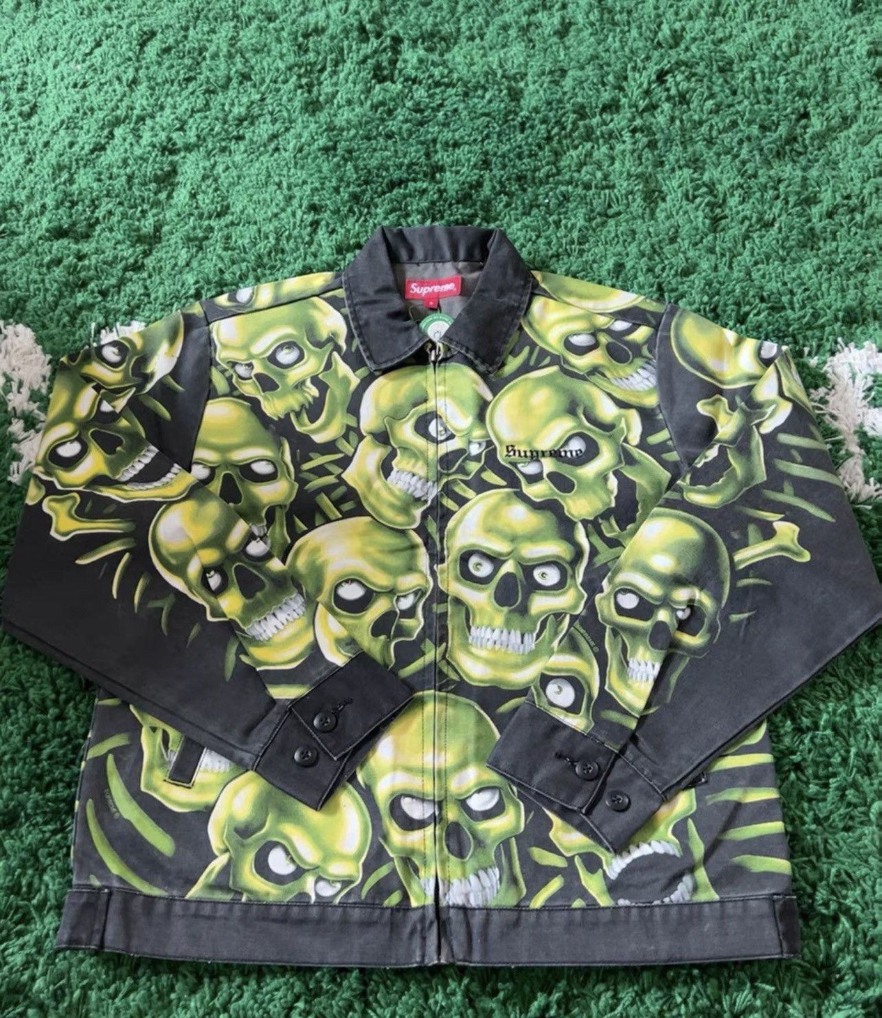 Skull best sale pile jacket