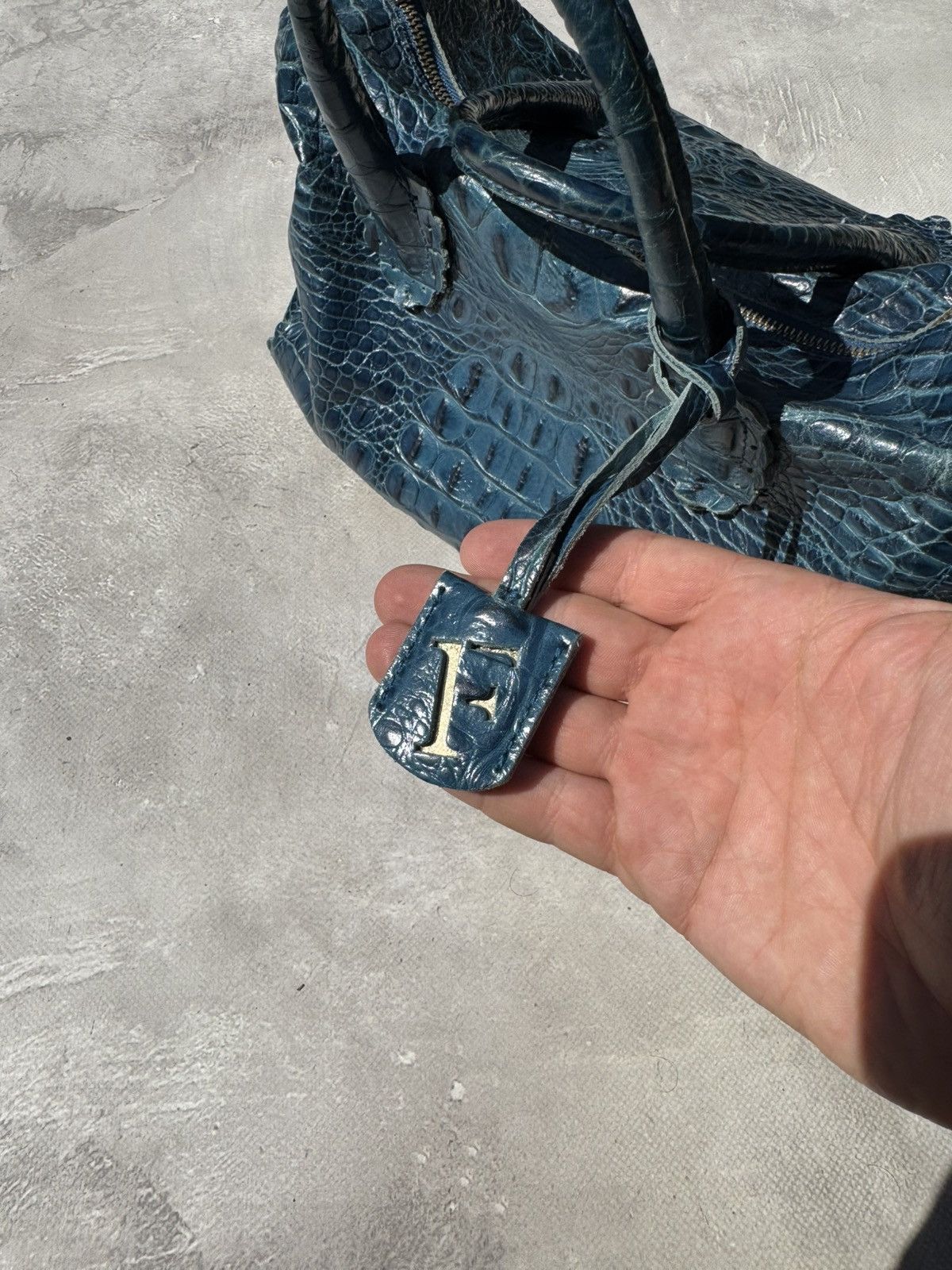 Furla Furla Crocodile Leather Bag Size ONE SIZE - 7 Thumbnail