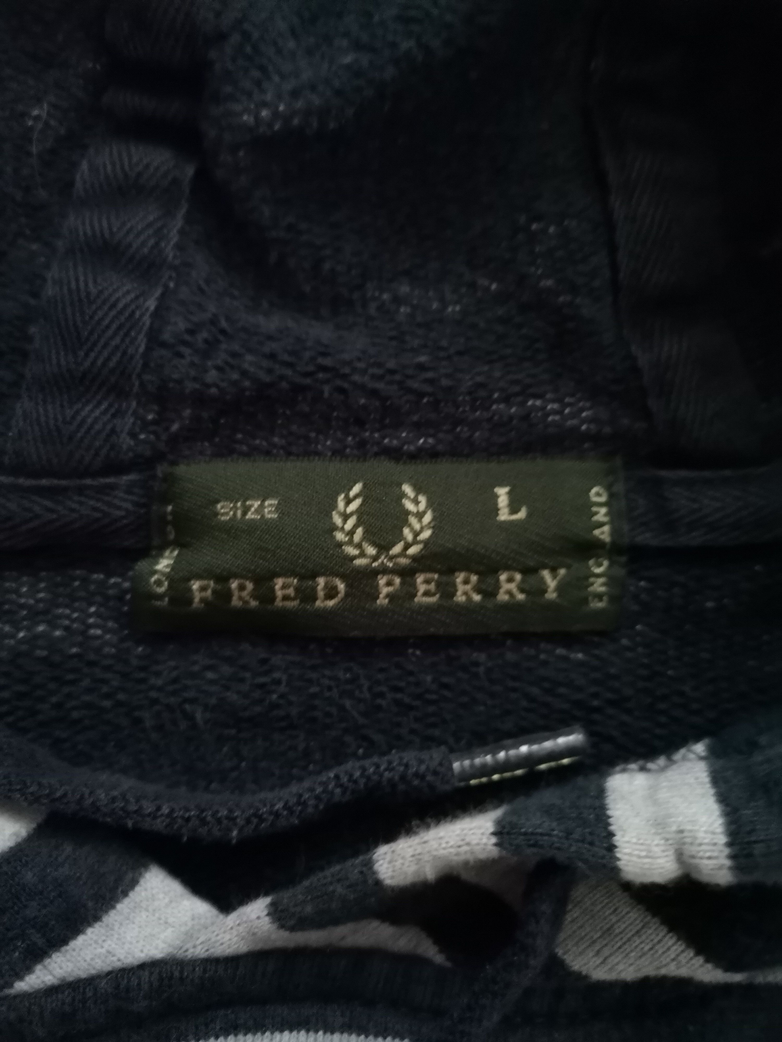 Fred Perry Vintage Fred Perry Striped Hoodie Size US L / EU 52-54 / 3 - 3 Thumbnail