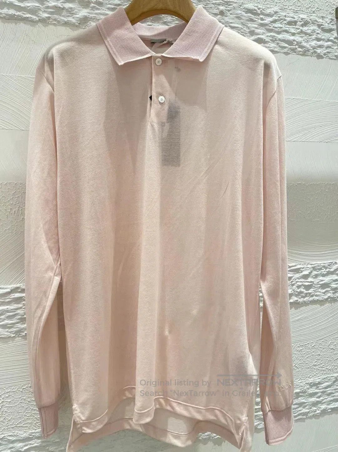 Dior Dior Homme Pink Long Sleeve Polo. Size US L / EU 52-54 / 3 - 2 Thumbnail