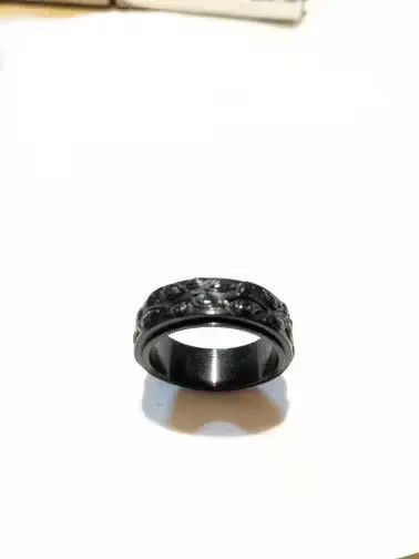 Other Black Color The Eyes Engraved Ring (Size 7-13) Size ONE SIZE - 2 Thumbnail