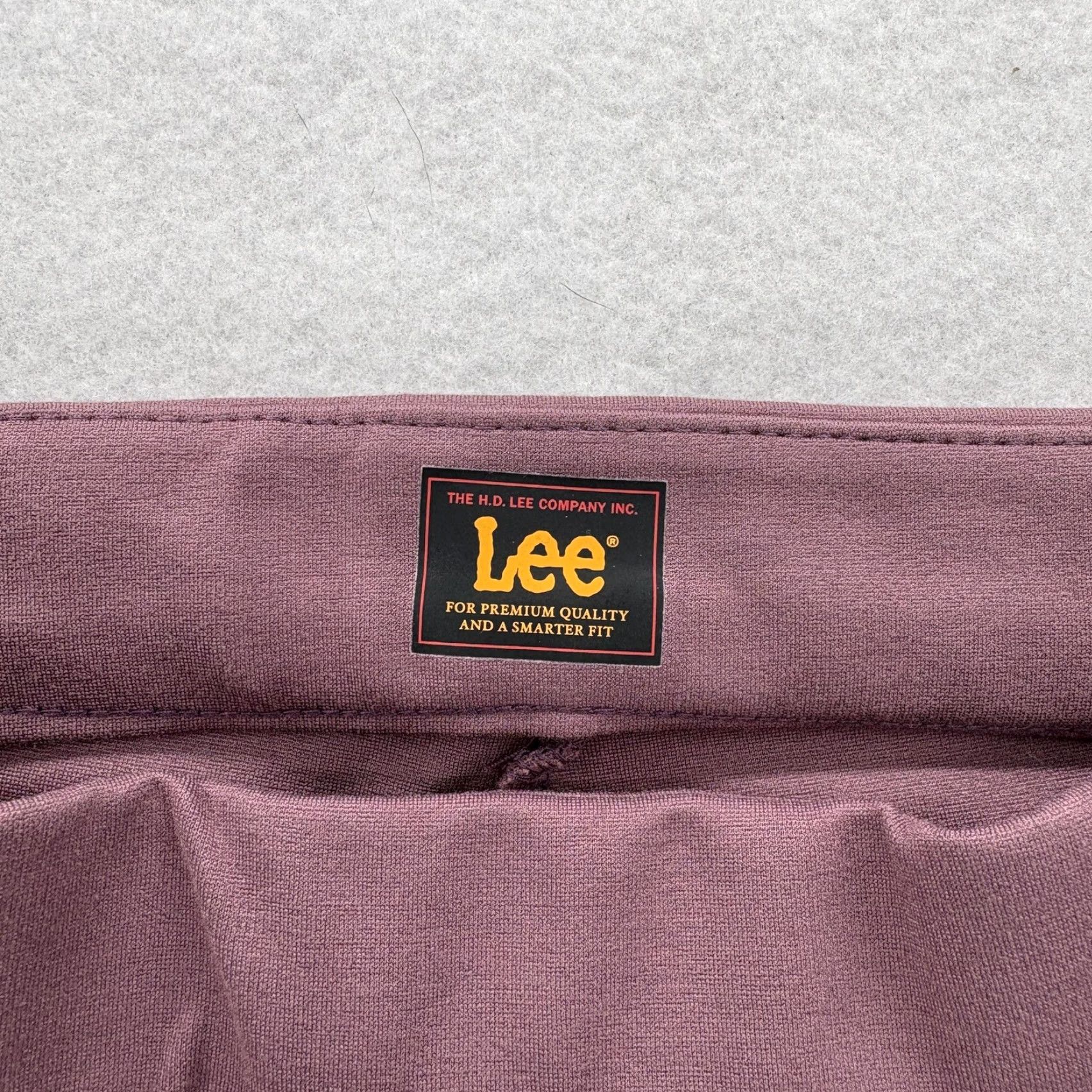 Lee Lee Ultra Lux Any Wear Pants Womens 16 Short Purple Ankle Ponte Stretch NWT Size 38" / US 16 / IT 52 - 4 Thumbnail
