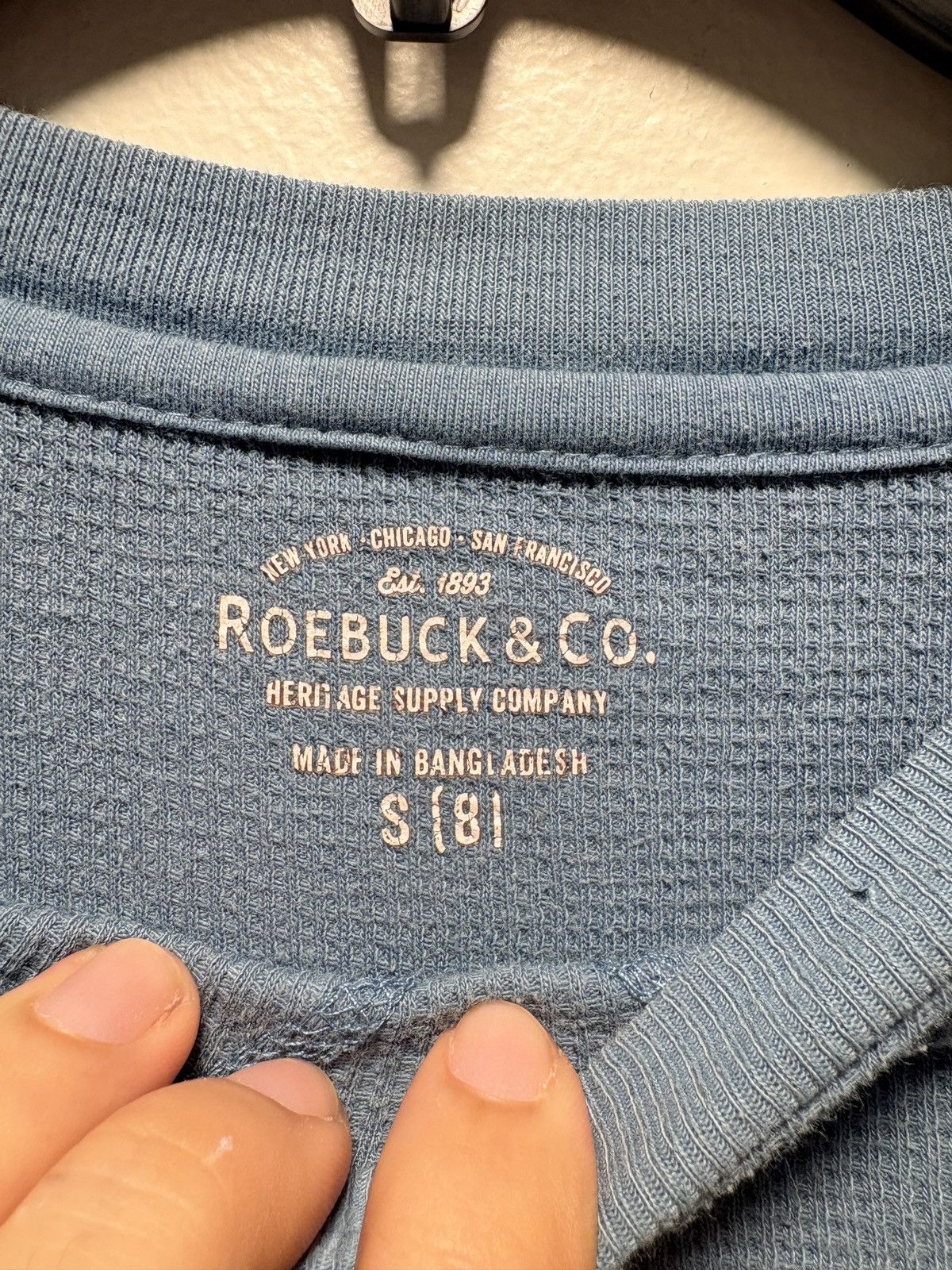 Roebuck & Co. Varsity Long Sleeve in Blue, Women's — image 3 of 6