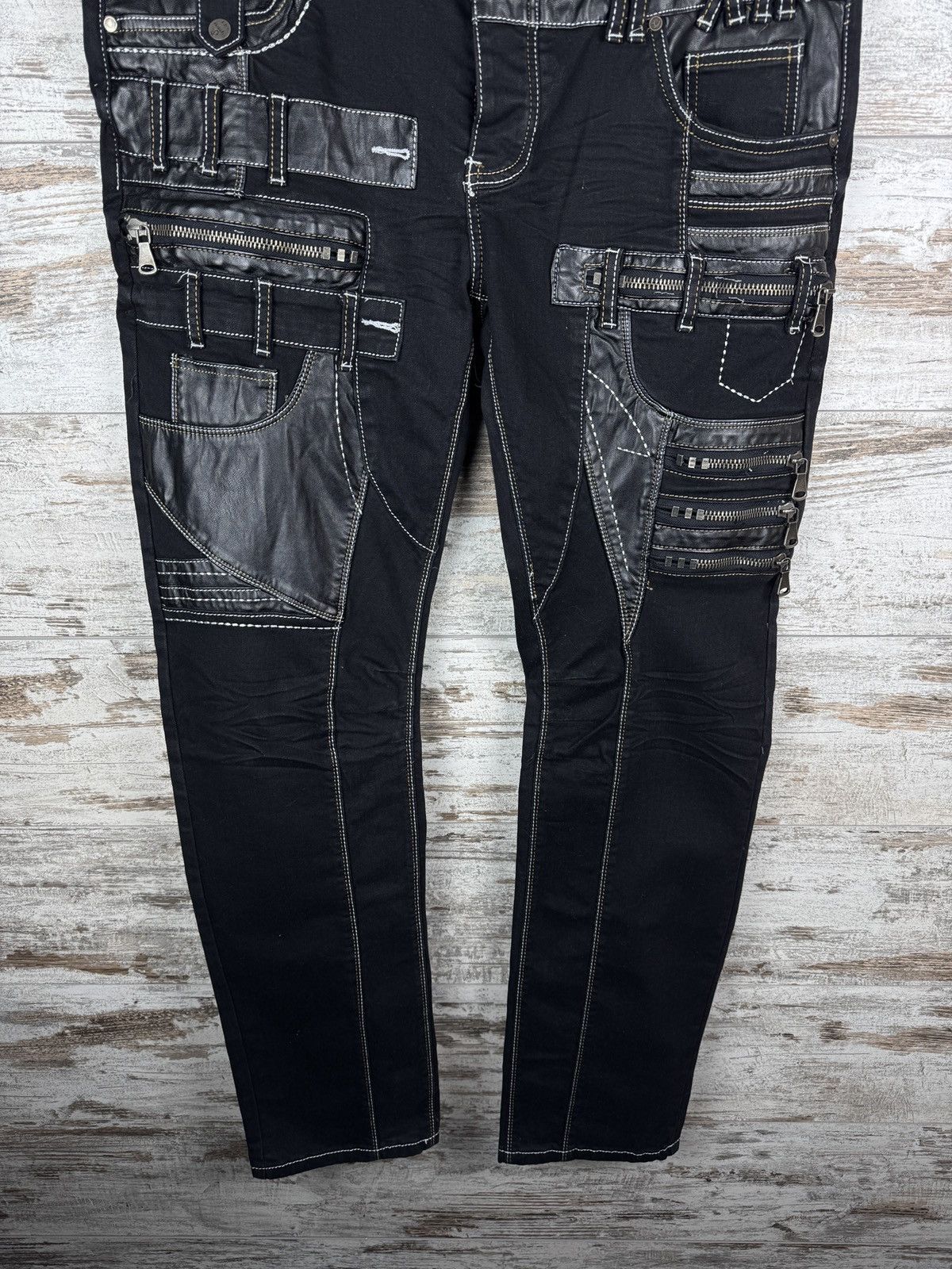 Vintage KOSMO LUPO Herren Jeans Hose Black Denim Japan Style size 38 Size US 38 / EU 54 - 3 Thumbnail