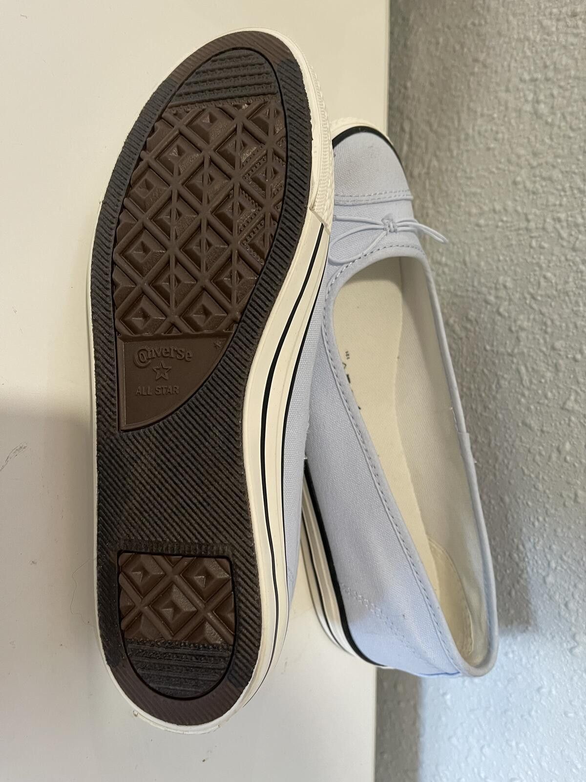 Converse Converse Light Blue Ballet Flat Sneakers Size US 7.5 / IT 37.5 - 3 Thumbnail