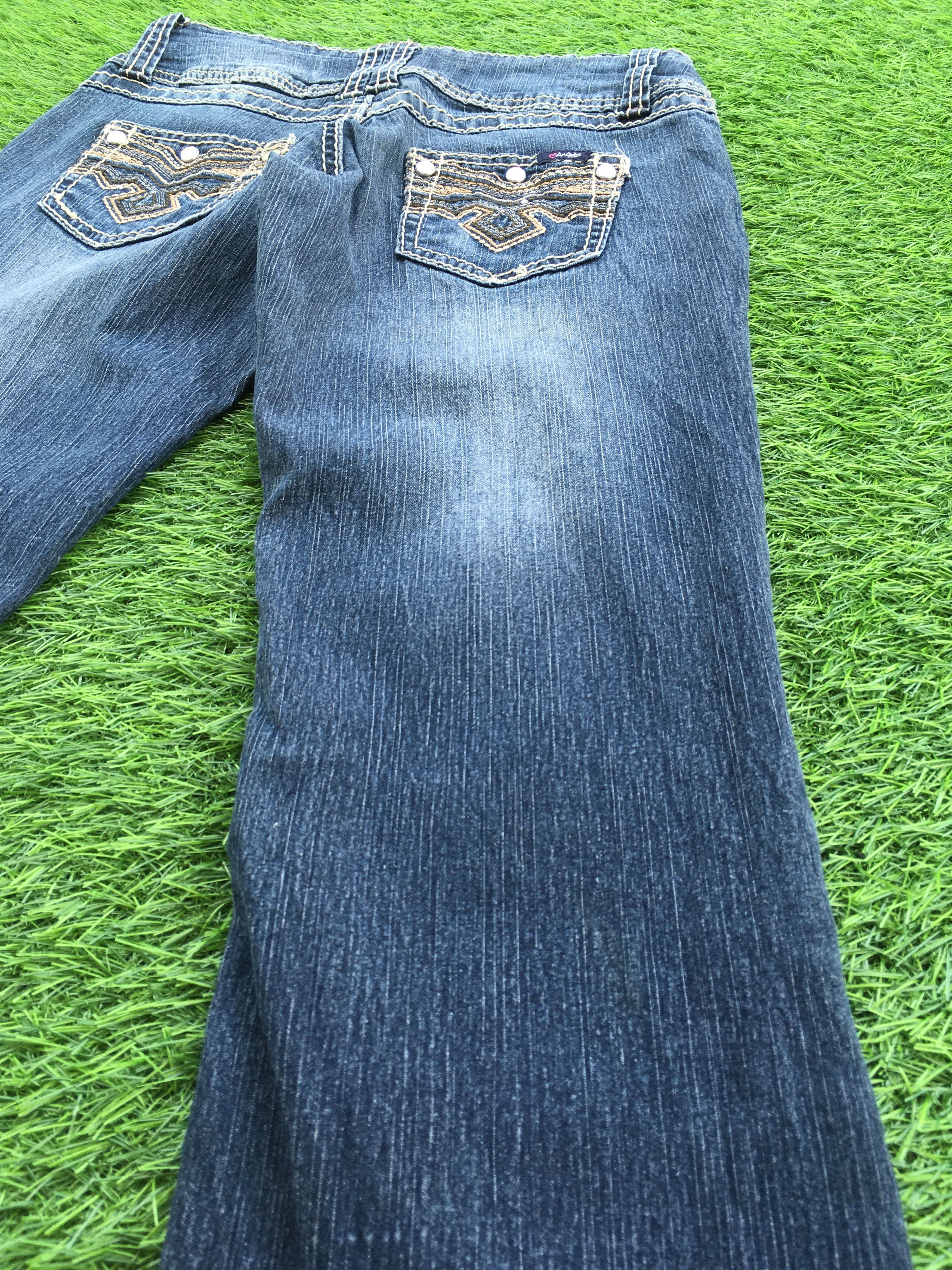 Designer Angels Jeans Bootcut Stretch Jeans D-969 Size 24" / US 00 / IT 34 - 8 Thumbnail